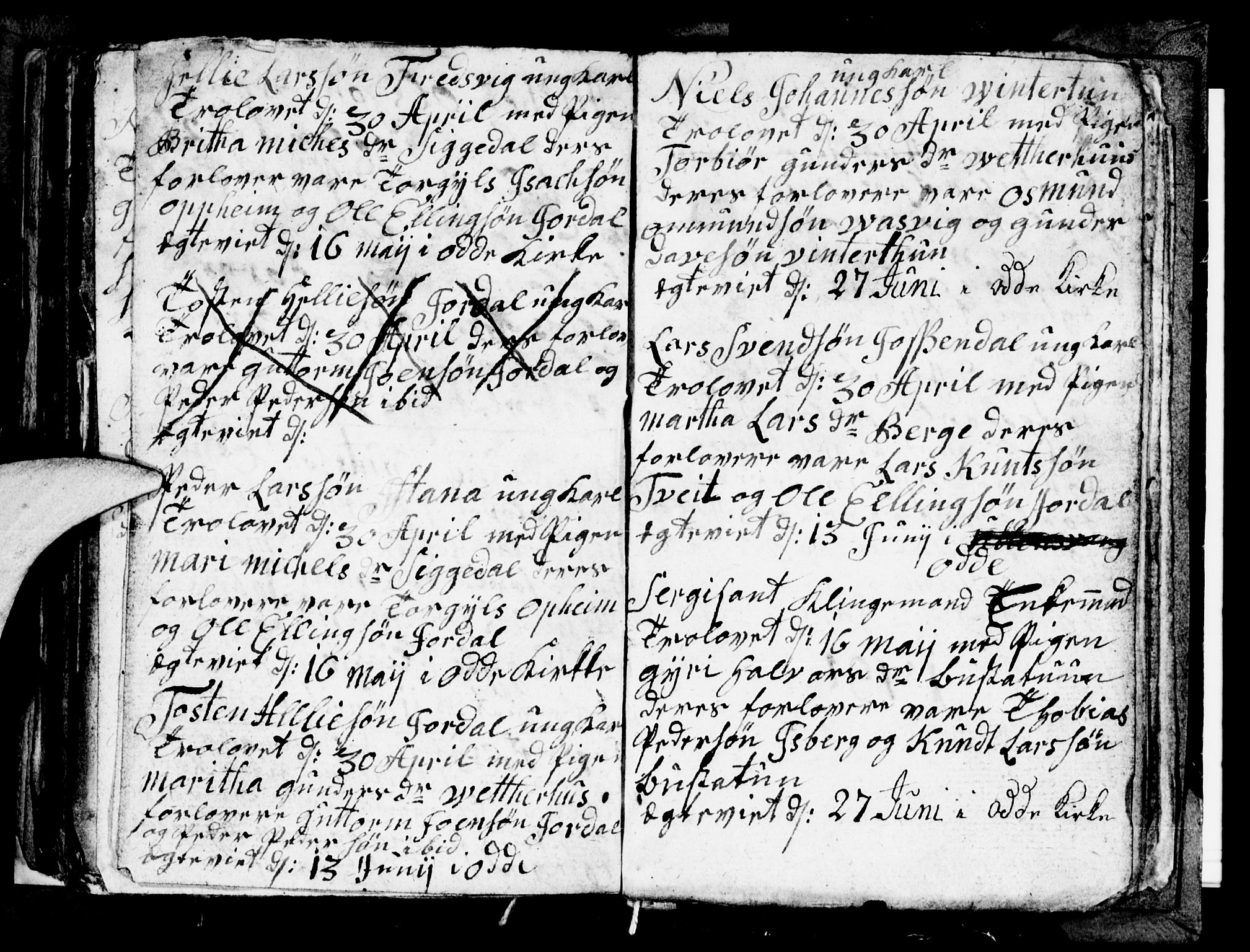 Odda Sokneprestembete, AV/SAB-A-77201/H/Hab: Parish register (copy) no. A 2, 1788-1791, p. 87