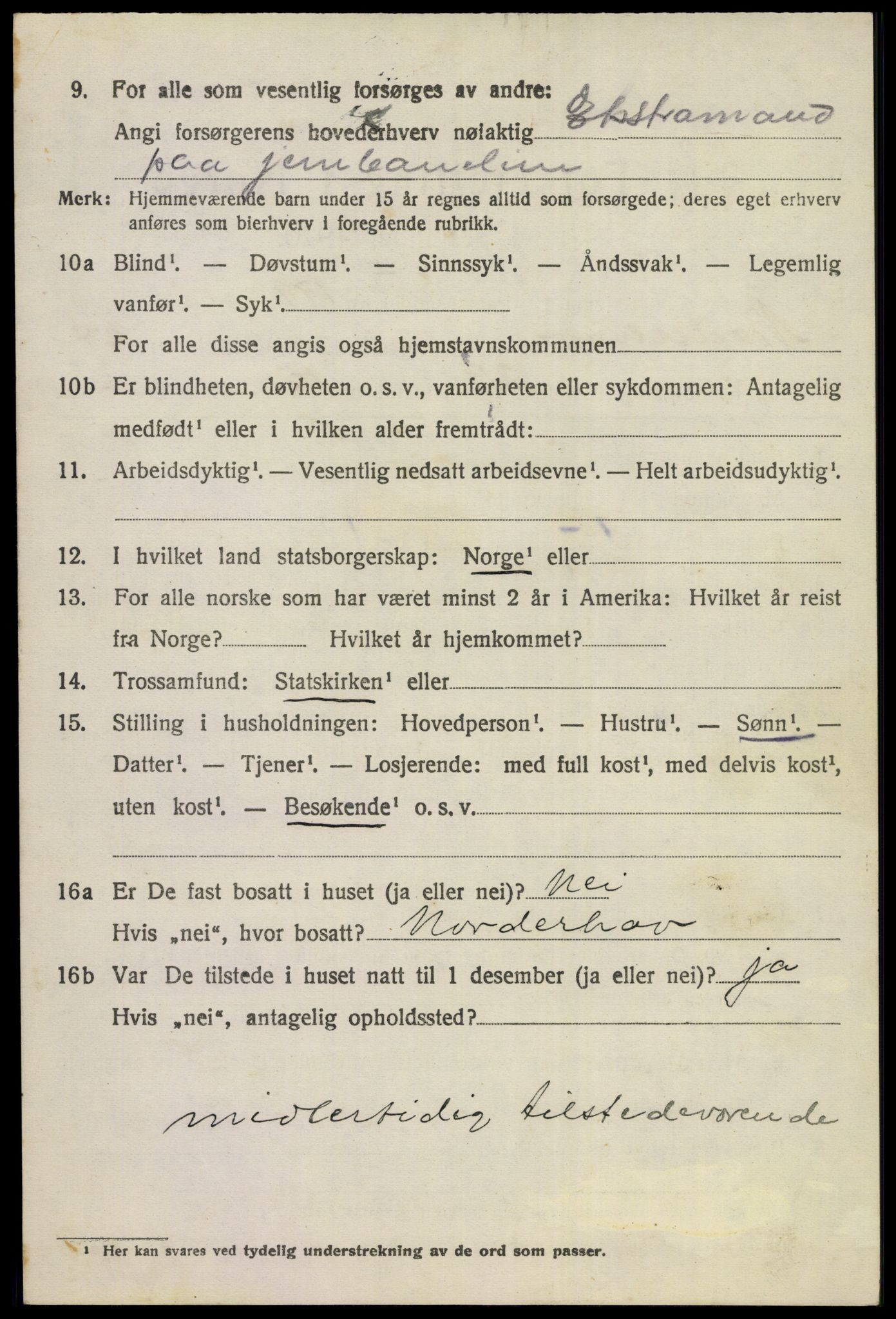 SAKO, 1920 census for Norderhov, 1920, p. 23798