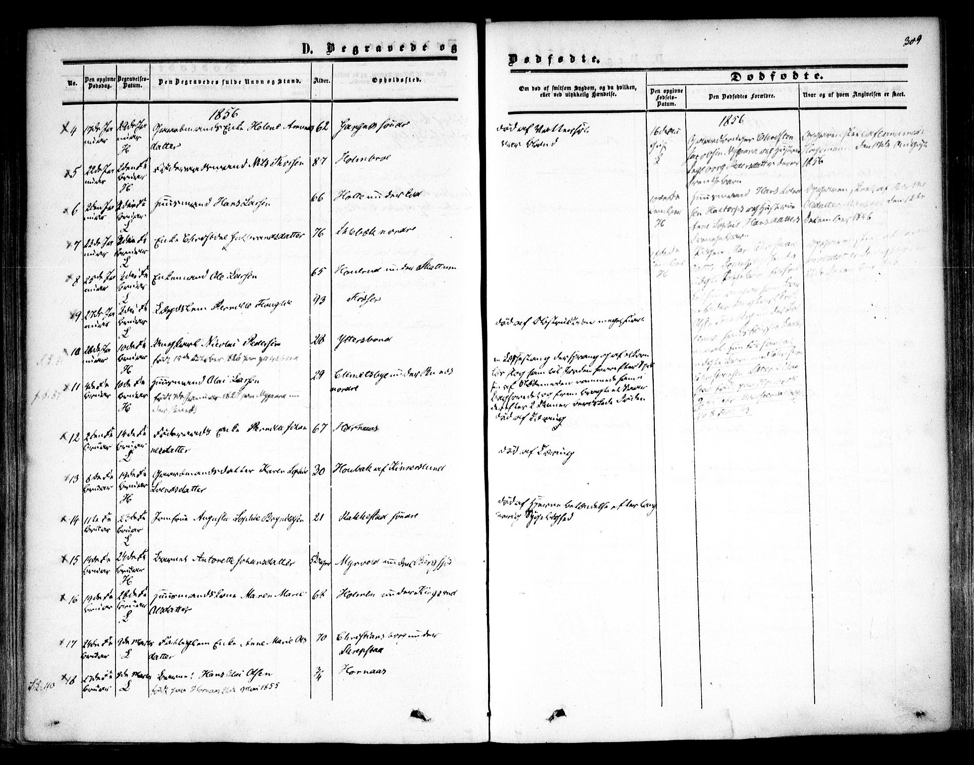 Høland prestekontor Kirkebøker, SAO/A-10346a/F/Fa/L0010: Parish register (official) no. I 10, 1854-1861, p. 309