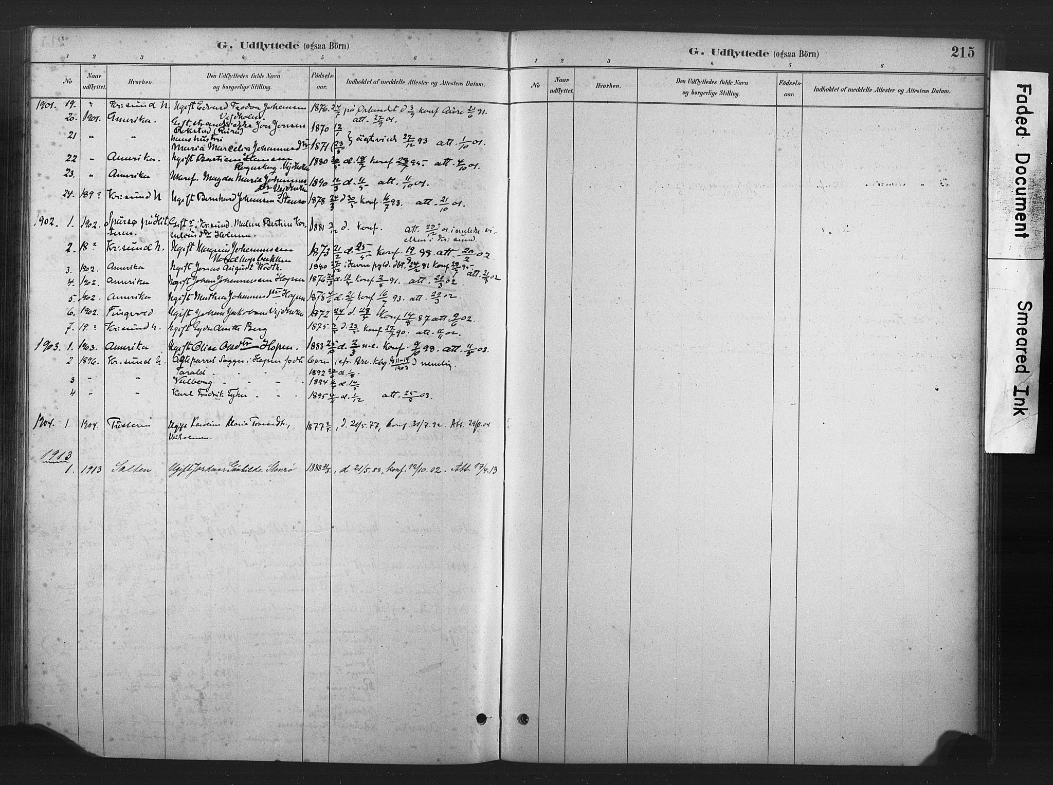 Ministerialprotokoller, klokkerbøker og fødselsregistre - Møre og Romsdal, SAT/A-1454/583/L0954: Parish register (official) no. 583A01, 1880-1906, p. 215