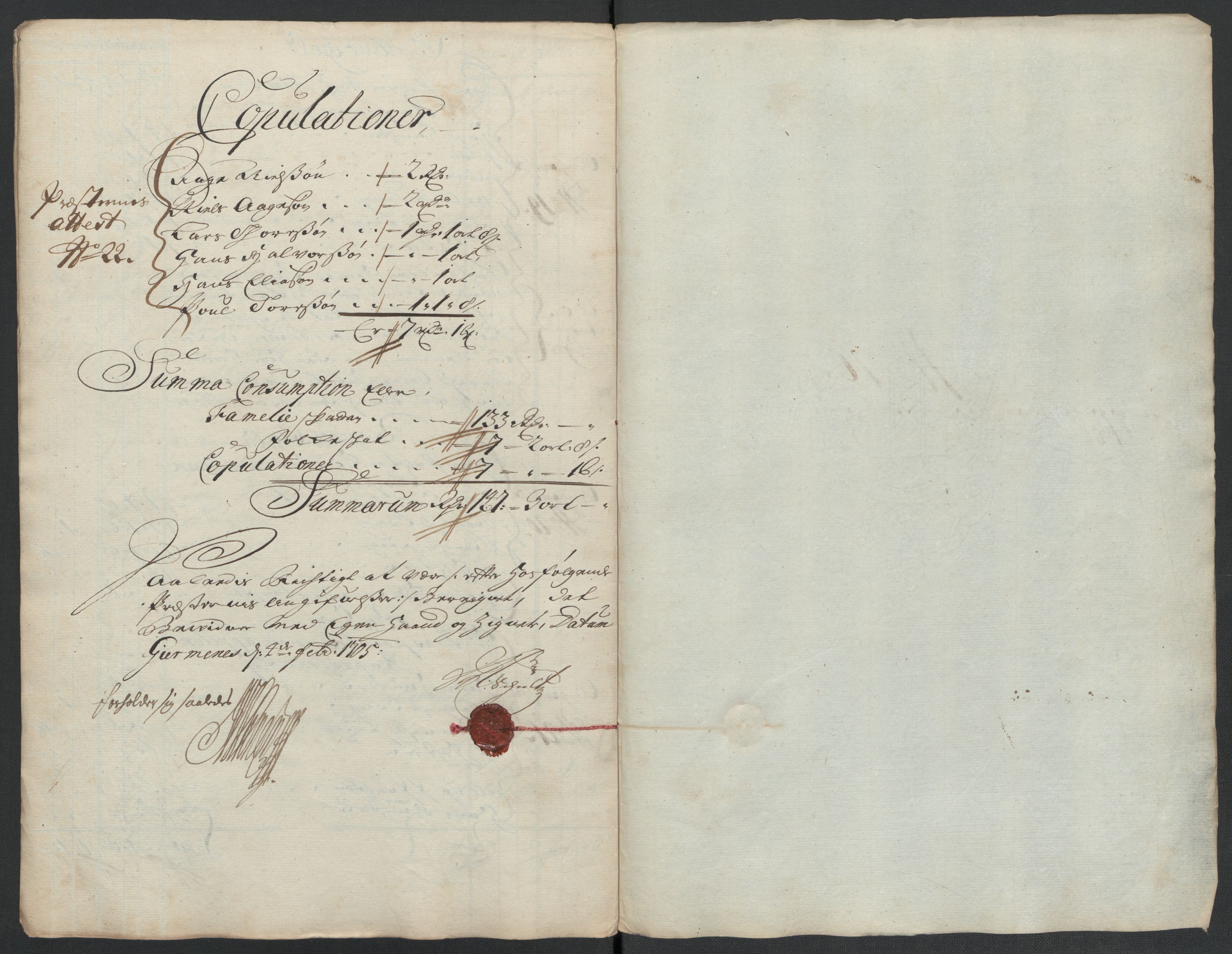 Rentekammeret inntil 1814, Reviderte regnskaper, Fogderegnskap, AV/RA-EA-4092/R55/L3656: Fogderegnskap Romsdal, 1703-1705, p. 286