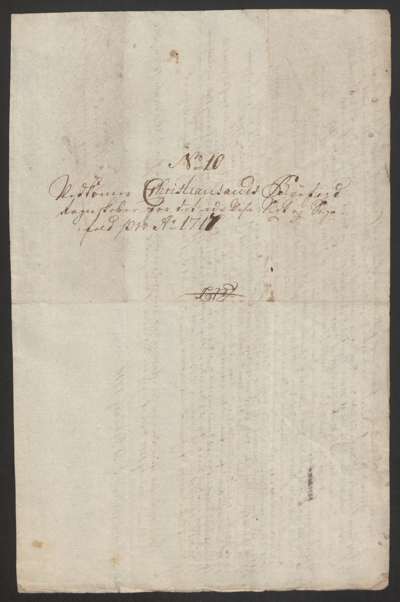 Rentekammeret inntil 1814, Reviderte regnskaper, Byregnskaper, AV/RA-EA-4066/R/Rm/L0285: [M18] Sikt og sakefall, 1681-1718, p. 551