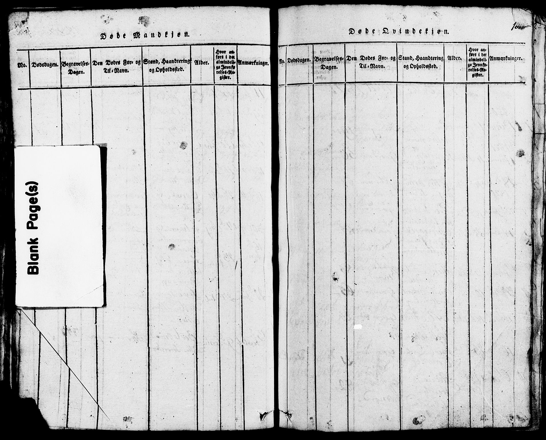 Lund sokneprestkontor, AV/SAST-A-101809/S07/L0002: Parish register (copy) no. B 2, 1816-1832, p. 101