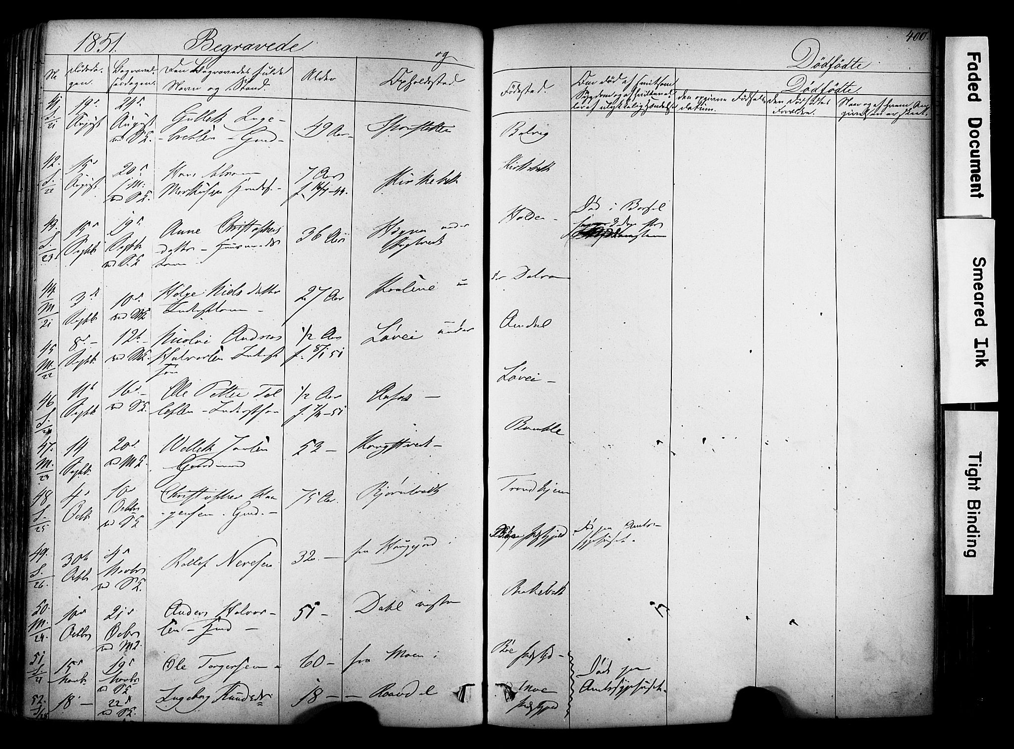 Solum kirkebøker, SAKO/A-306/F/Fa/L0006: Parish register (official) no. I 6, 1844-1855, p. 400