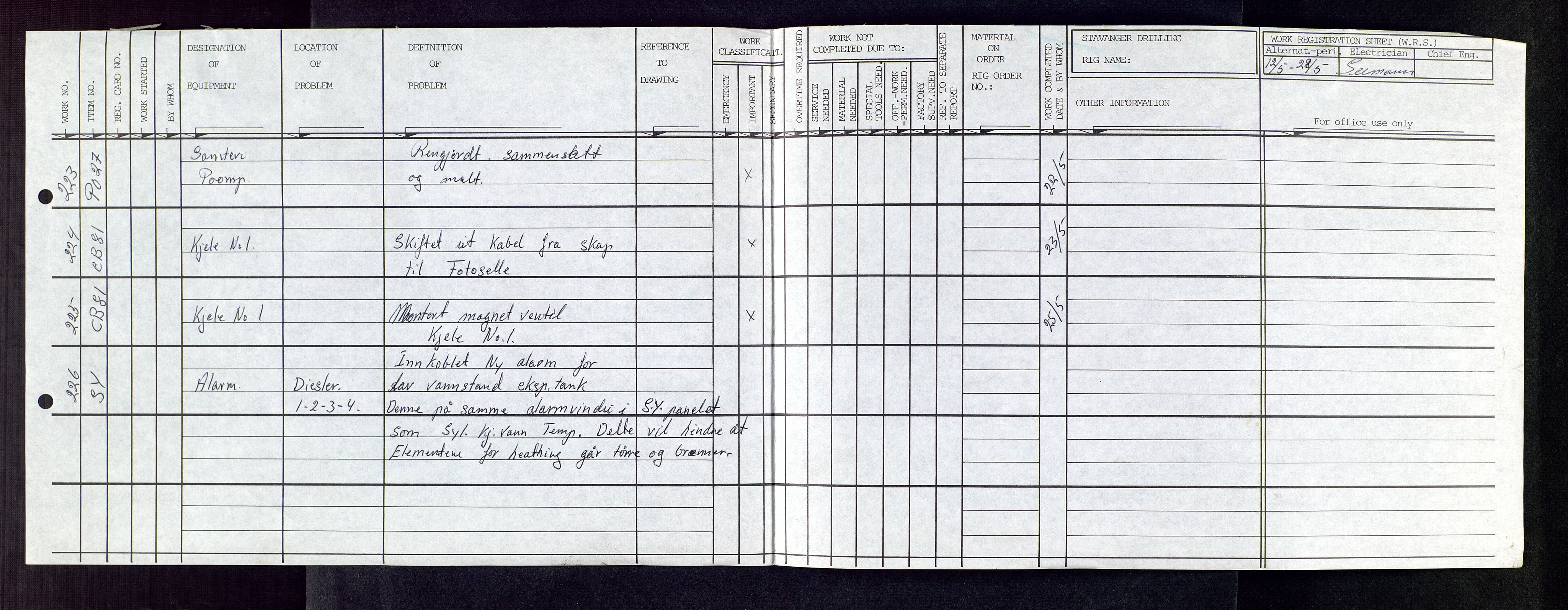 Pa 1503 - Stavanger Drilling AS, AV/SAST-A-101906/2/E/Eb/Eba/L0005: Sak og korrespondanse, 1976-1979