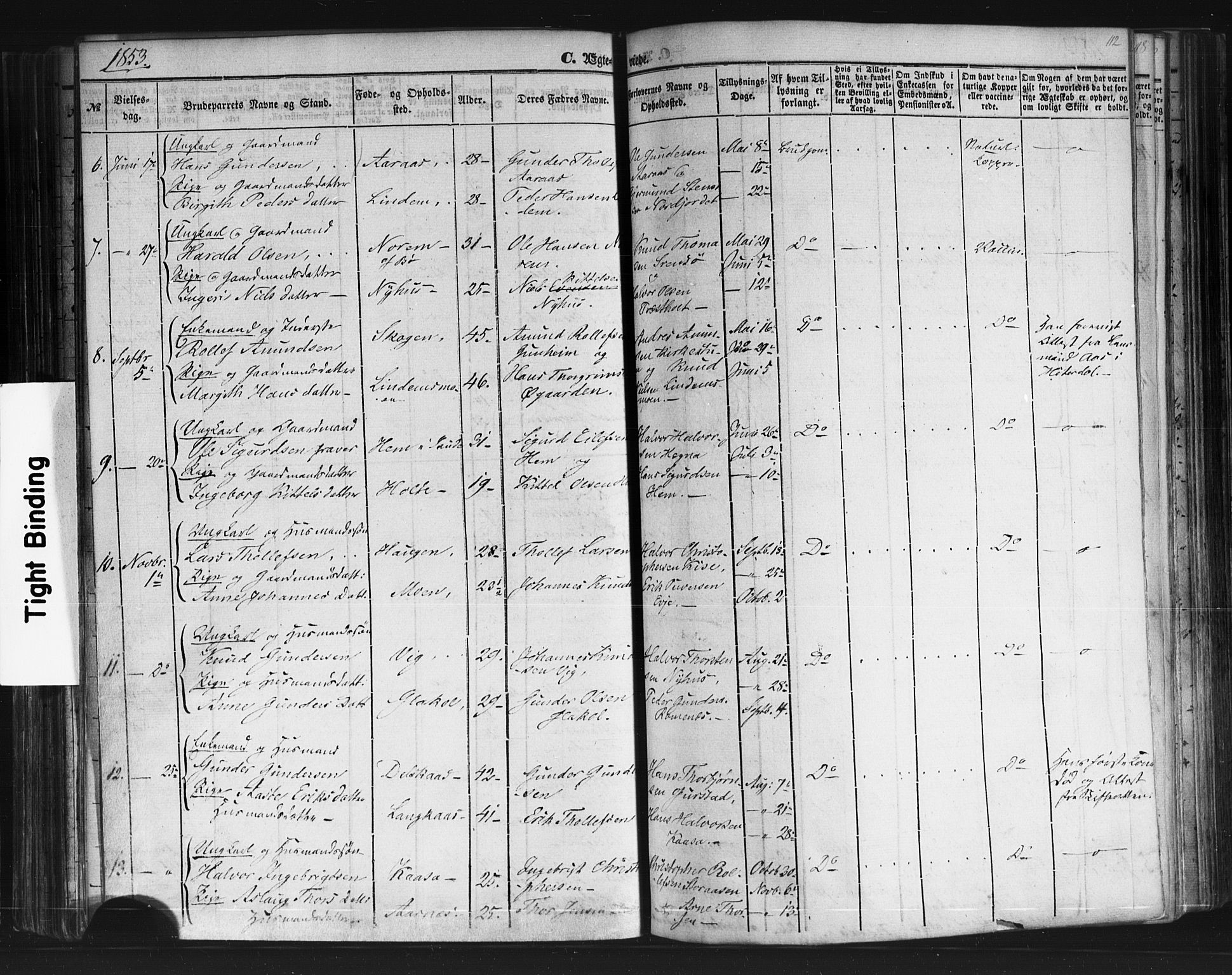 Sauherad kirkebøker, SAKO/A-298/F/Fb/L0001: Parish register (official) no. II 1, 1851-1877, p. 112