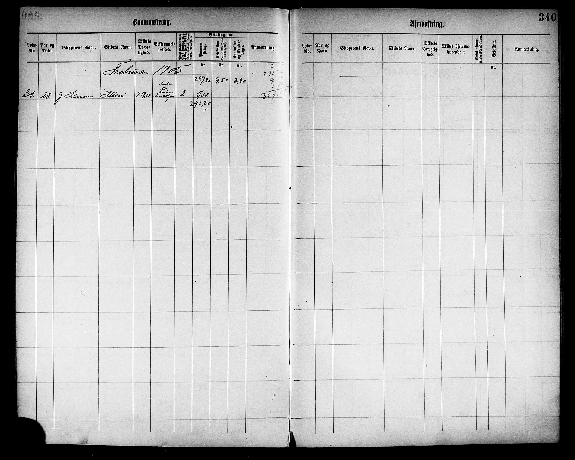 Tønsberg innrulleringskontor, AV/SAKO-A-786/H/Ha/L0005: Mønstringsjournal, 1896-1906, p. 344