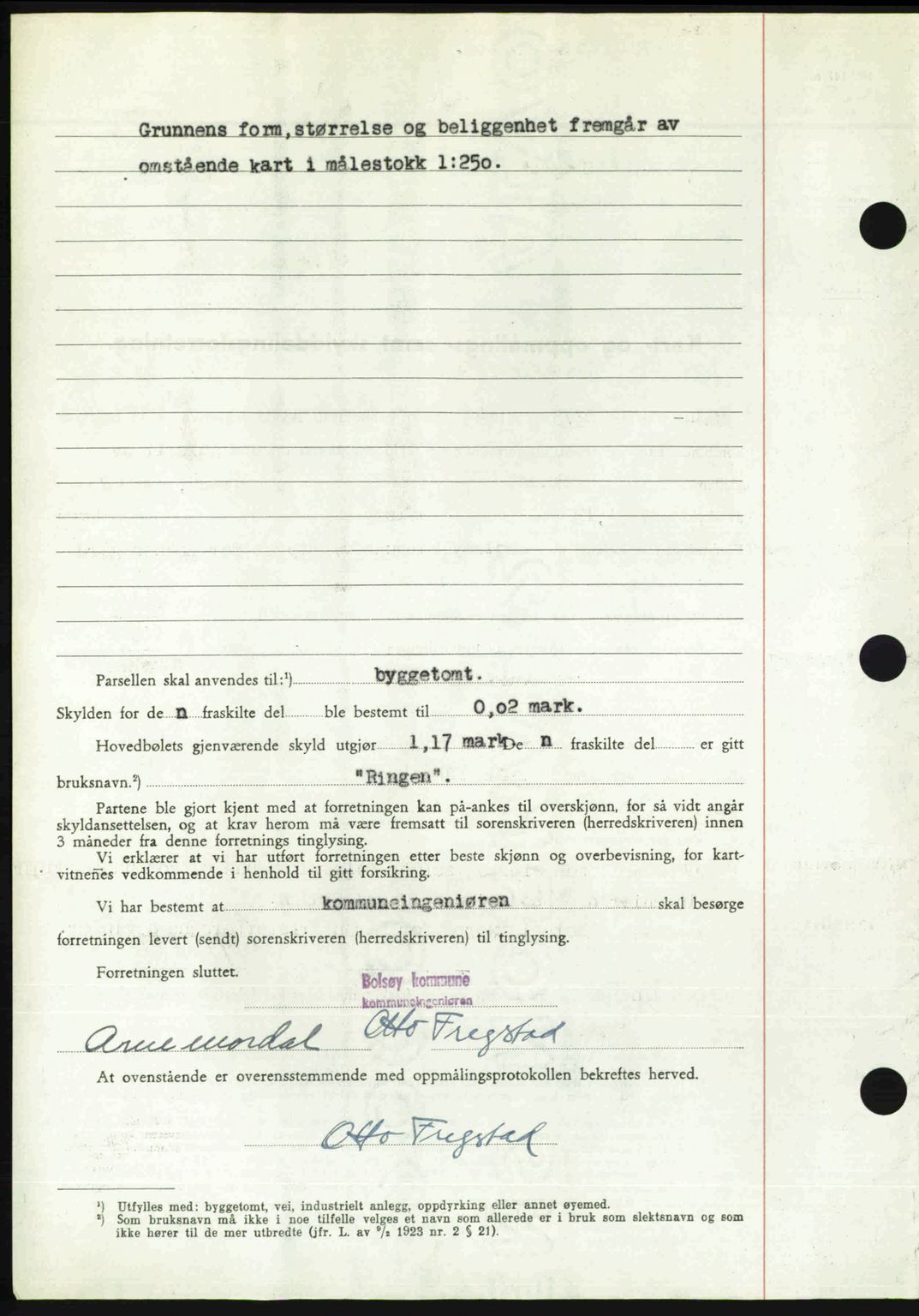 Romsdal sorenskriveri, AV/SAT-A-4149/1/2/2C: Mortgage book no. A30, 1949-1949, Diary no: : 2412/1949