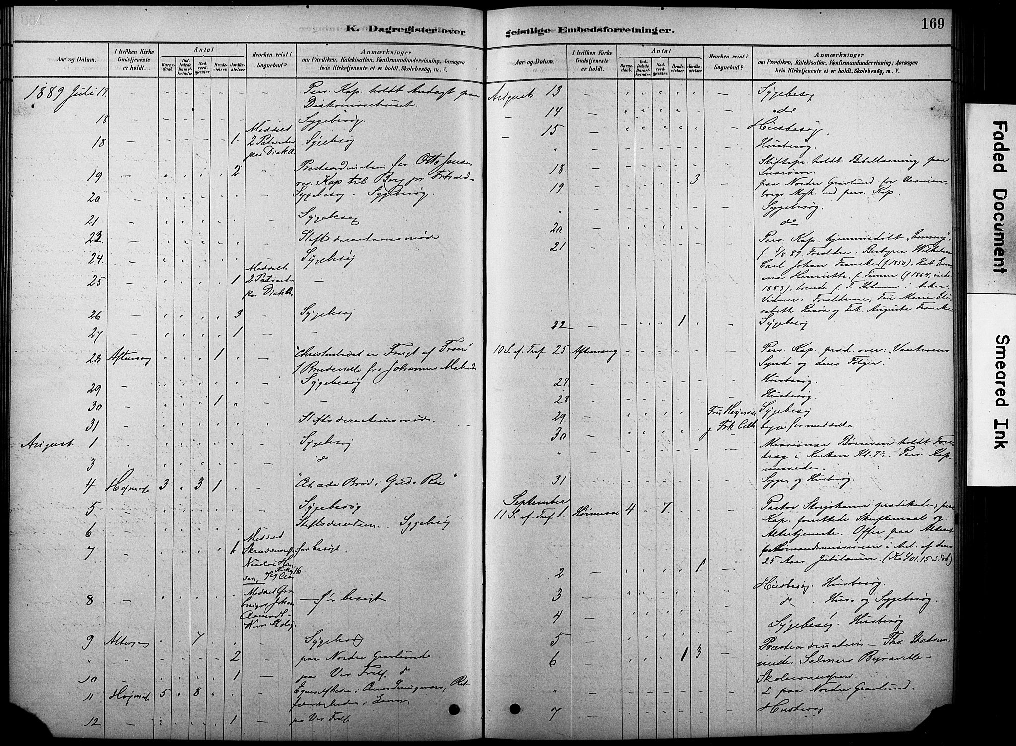 Oslo domkirke Kirkebøker, SAO/A-10752/F/Fa/L0038: Parish register (official) no. 38, 1878-1921, p. 169