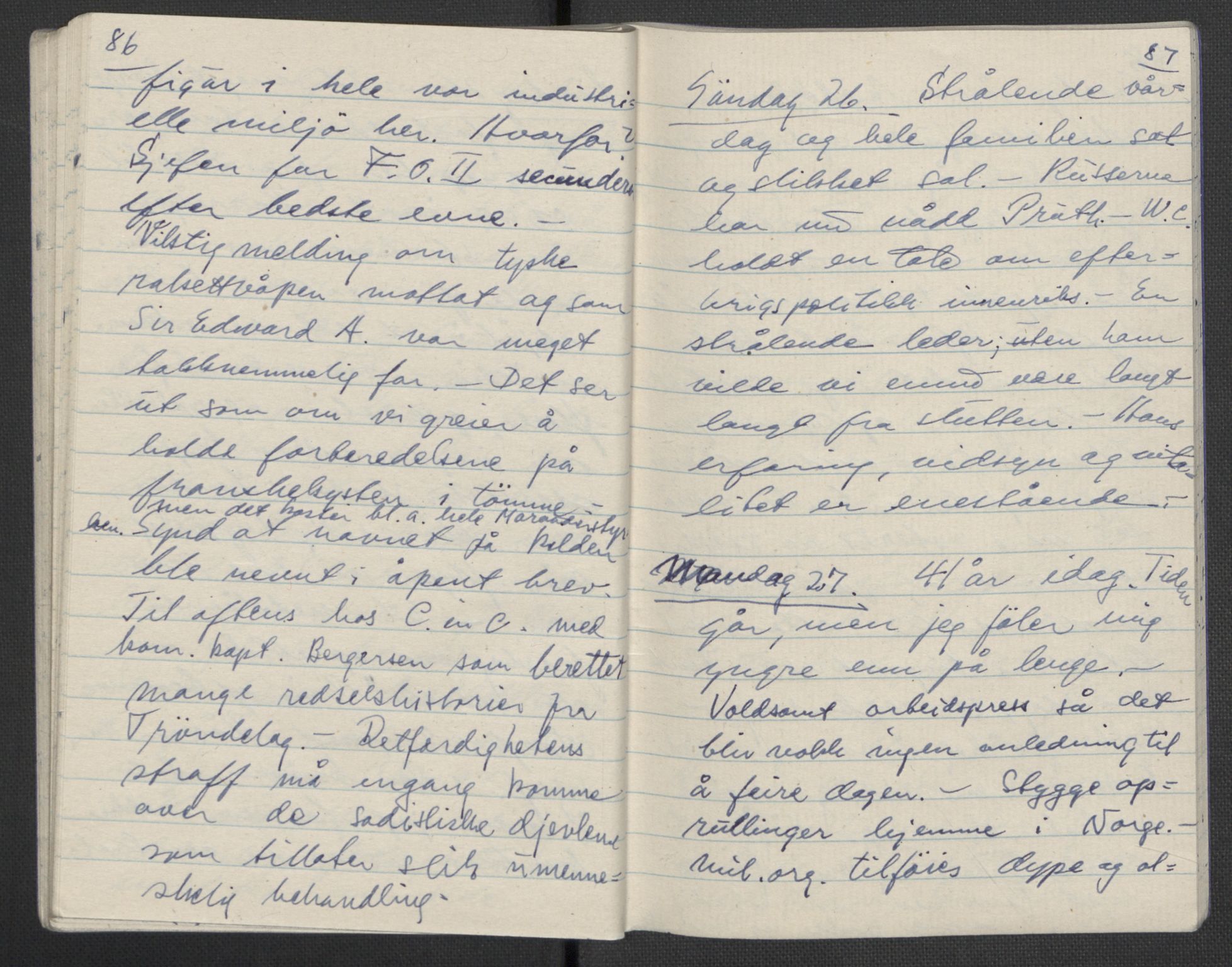 Tronstad, Leif, AV/RA-PA-0354/F/L0001: Dagbøker, 1941-1945, p. 664