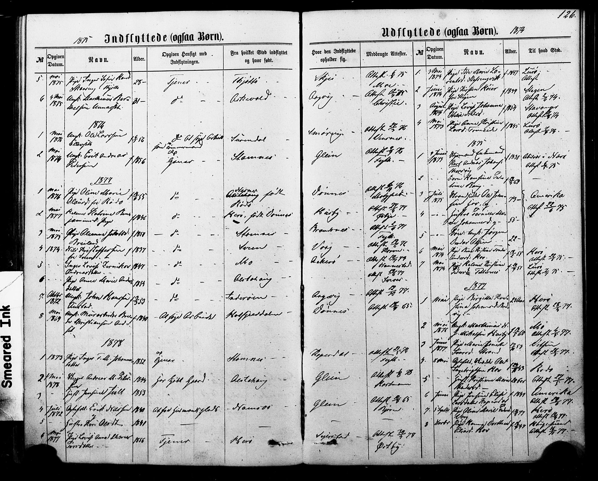 Ministerialprotokoller, klokkerbøker og fødselsregistre - Nordland, SAT/A-1459/835/L0524: Parish register (official) no. 835A02, 1865-1880, p. 126