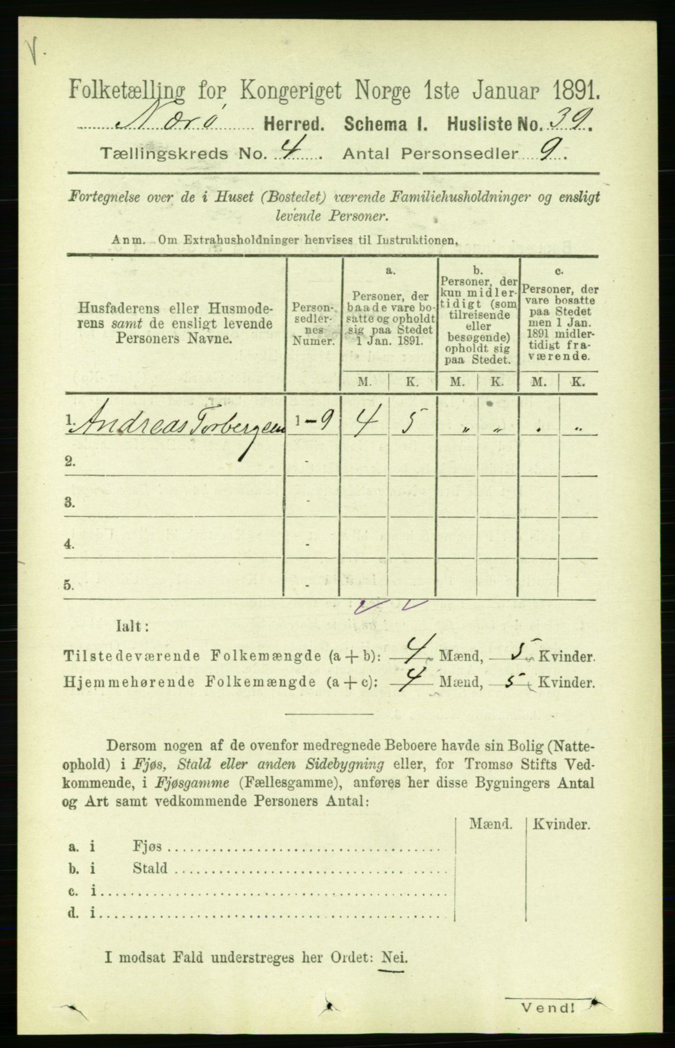 RA, 1891 census for 1751 Nærøy, 1891, p. 1820
