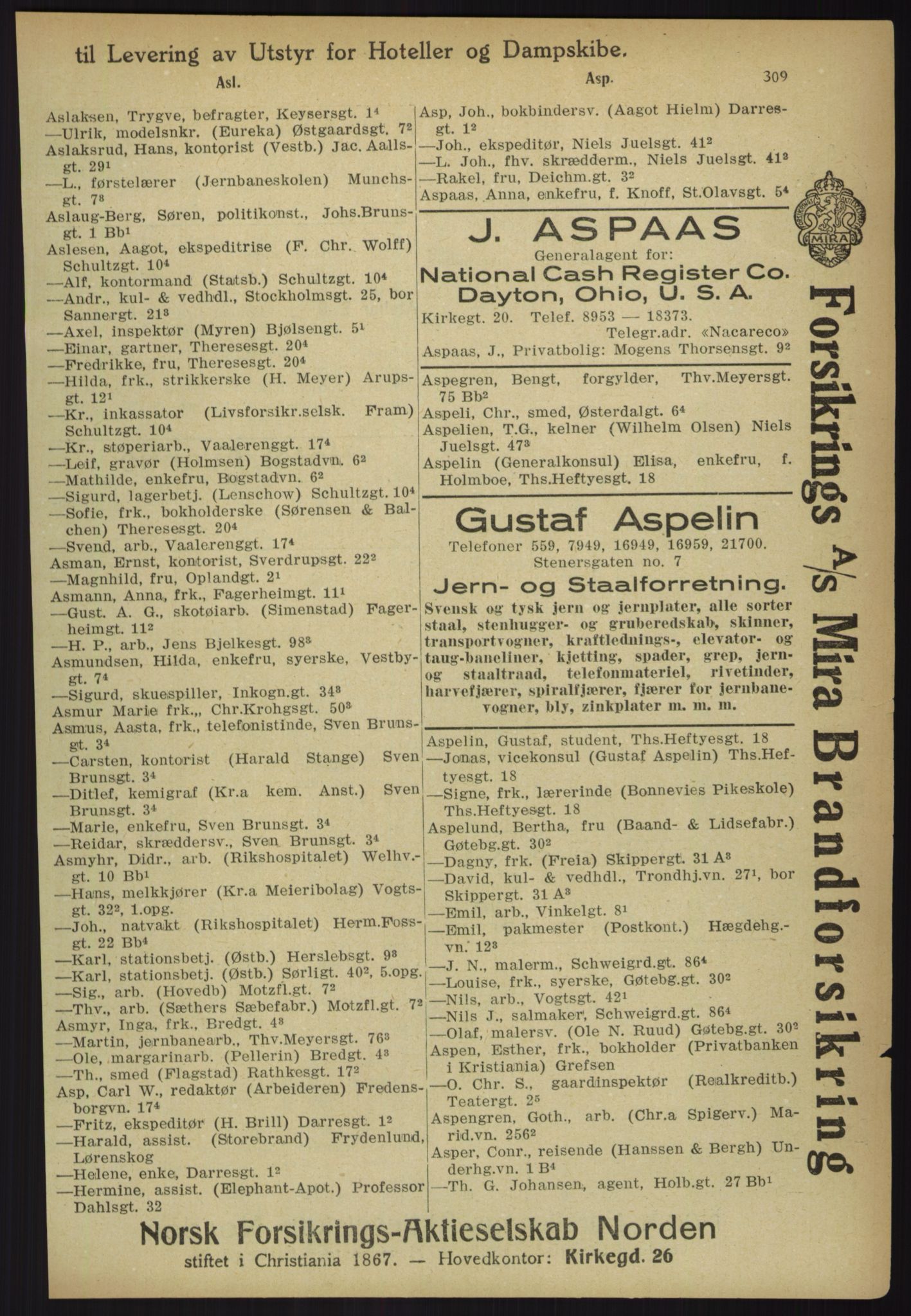 Kristiania/Oslo adressebok, PUBL/-, 1918, p. 334