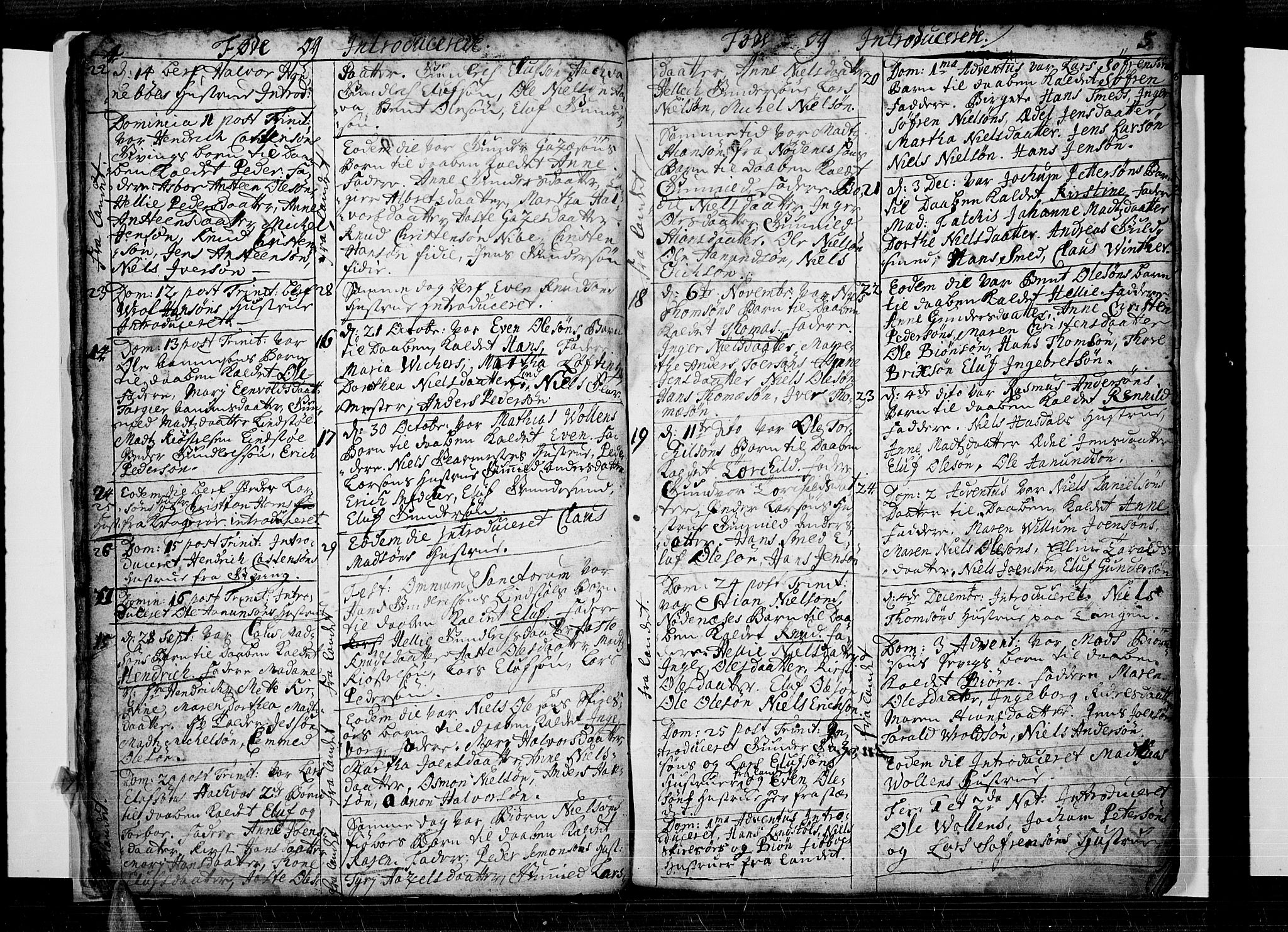 Risør sokneprestkontor, SAK/1111-0035/F/Fb/L0001: Parish register (copy) no. B 1, 1716-1747, p. 4-5