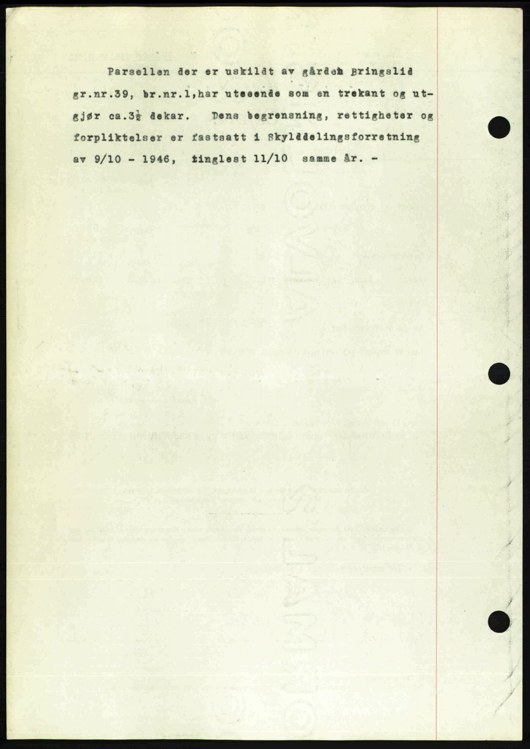 Romsdal sorenskriveri, SAT/A-4149/1/2/2C: Mortgage book no. A22, 1947-1947, Diary no: : 318/1947