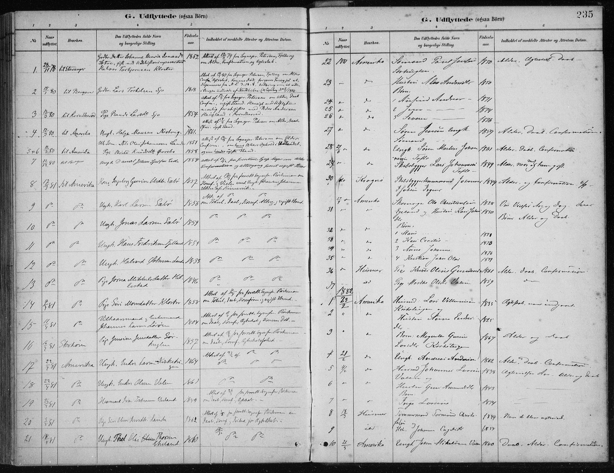Fjelberg sokneprestembete, SAB/A-75201/H/Haa: Parish register (official) no. C  1, 1879-1918, p. 235