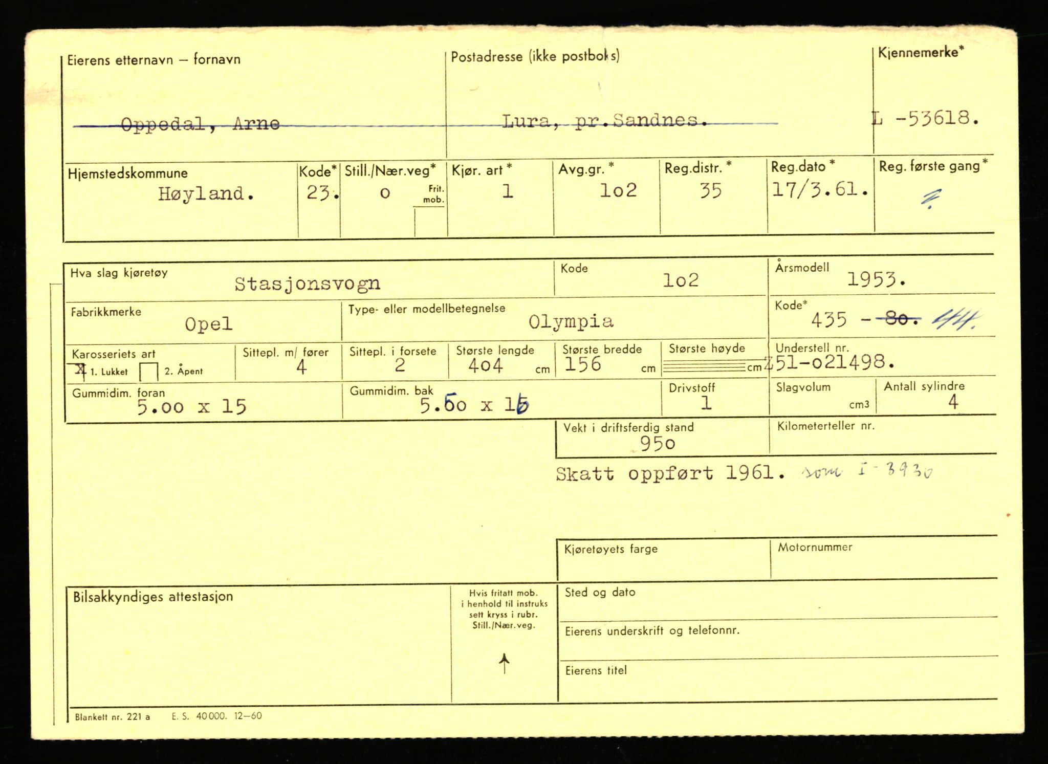 Stavanger trafikkstasjon, AV/SAST-A-101942/0/F/L0053: L-52900 - L-54199, 1930-1971, p. 1775