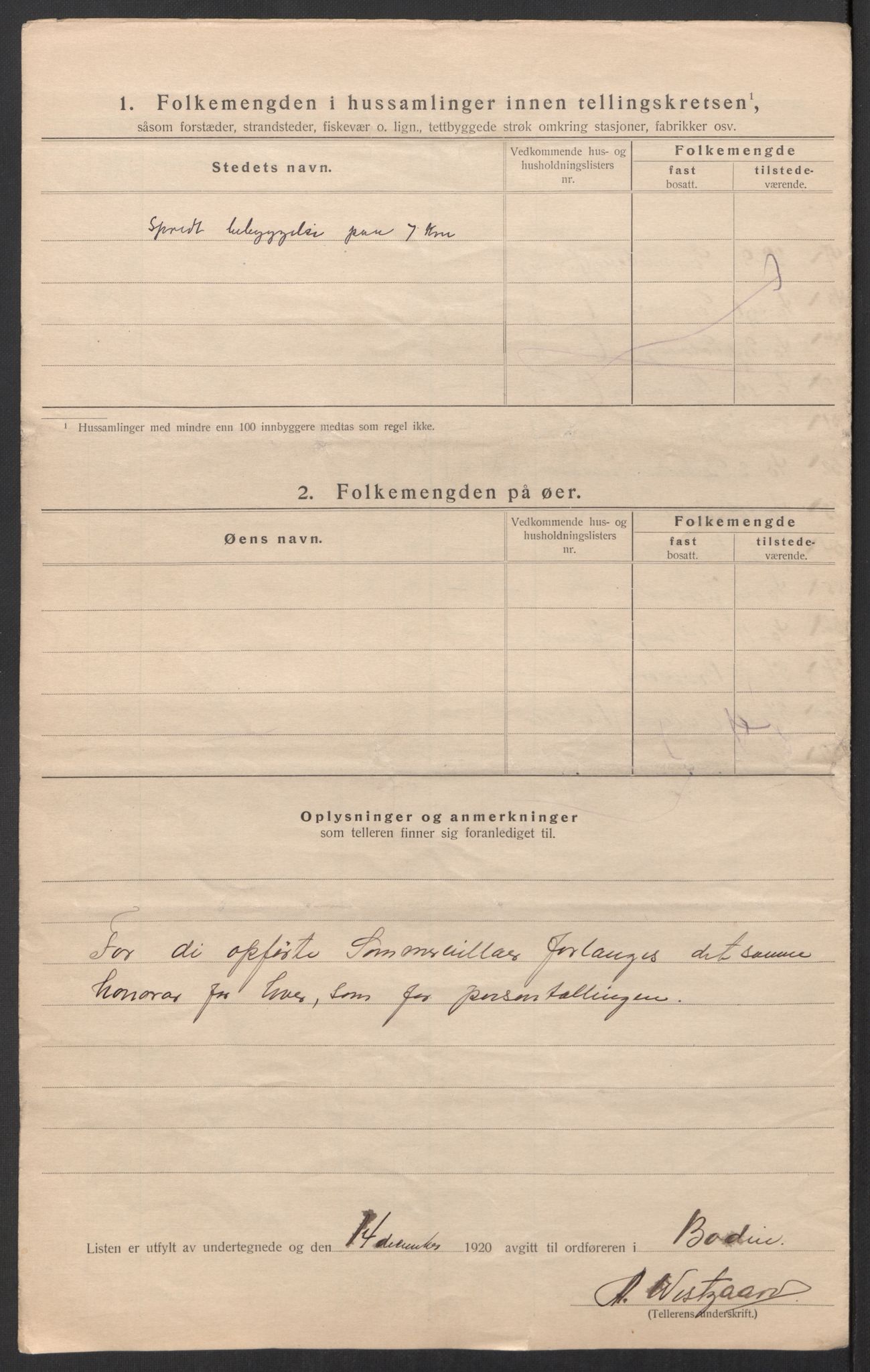 SAT, 1920 census for Bodin, 1920, p. 40