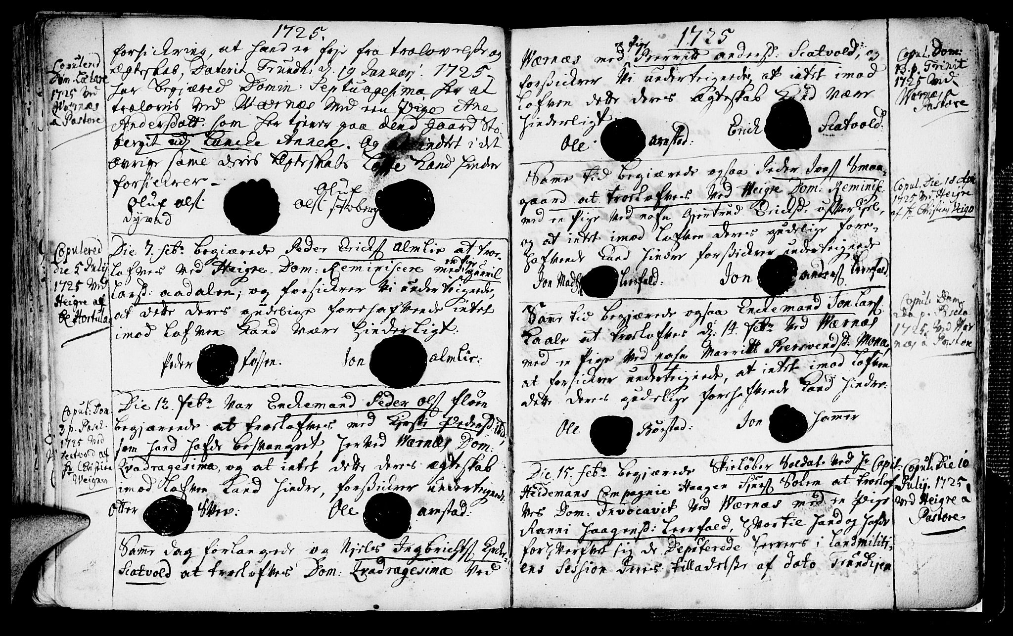 Ministerialprotokoller, klokkerbøker og fødselsregistre - Nord-Trøndelag, AV/SAT-A-1458/709/L0053: Parish register (official) no. 709A01, 1714-1729