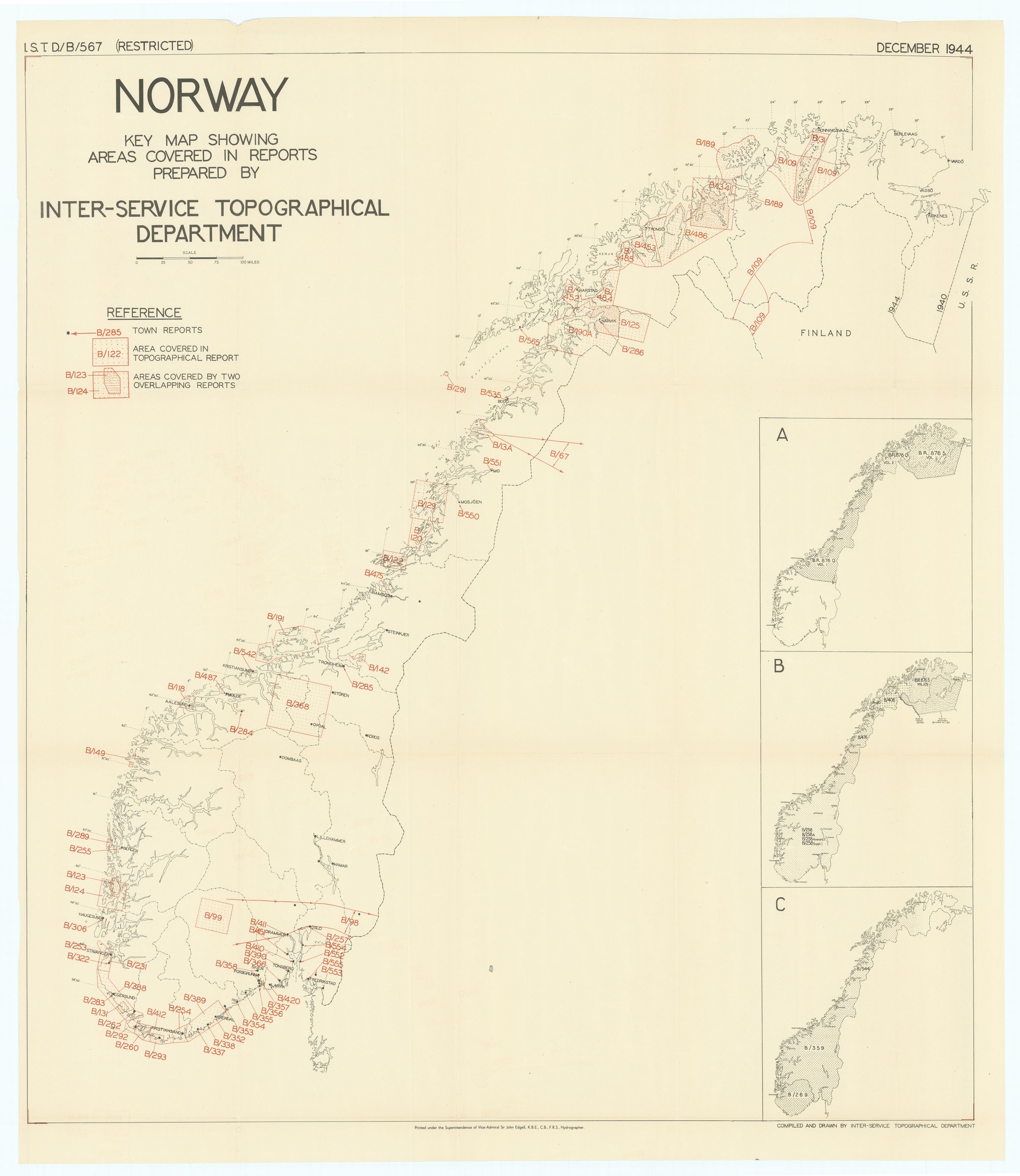 Forsvaret, Forsvarets overkommando II, AV/RA-RAFA-3915/D/Dd/L0004: Index of Reports on Norway, 1943-1944, p. 15