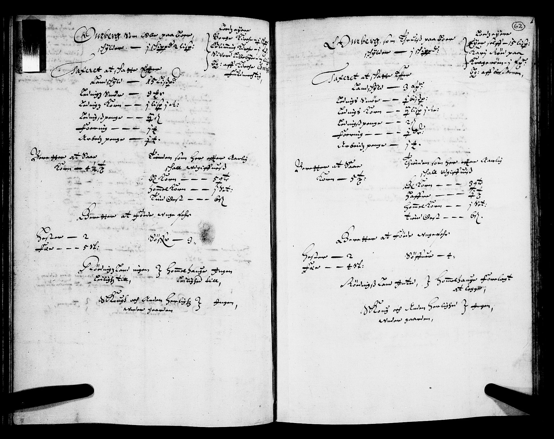 Rentekammeret inntil 1814, Realistisk ordnet avdeling, AV/RA-EA-4070/N/Nb/Nba/L0004: Tune, Veme, Åbygge og Hvaler, 1. del, 1667, p. 61b-62a