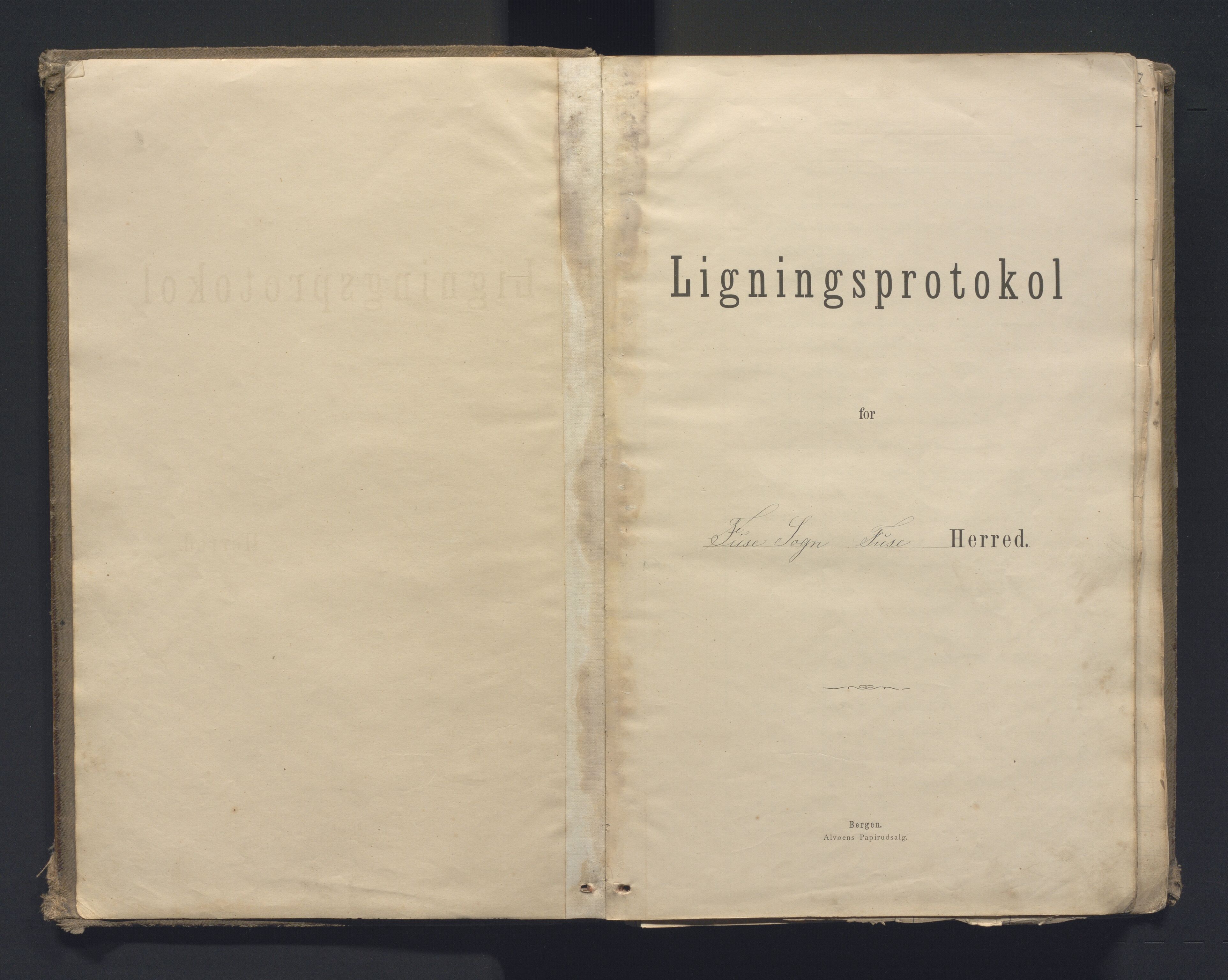 Fusa kommune. Likningsnemnda, IKAH/1241-142/F/Fa/L0001: Likningsprotokoll for likningskommisjonen/likningsnemnda, 1881-1900