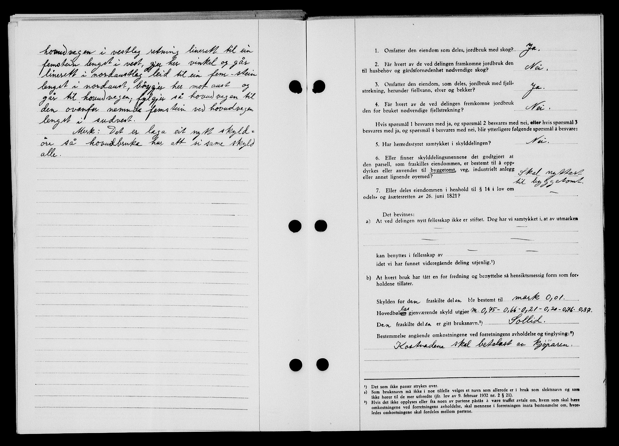 Flekkefjord sorenskriveri, SAK/1221-0001/G/Gb/Gba/L0061: Mortgage book no. A-9, 1946-1947, Diary no: : 812/1946