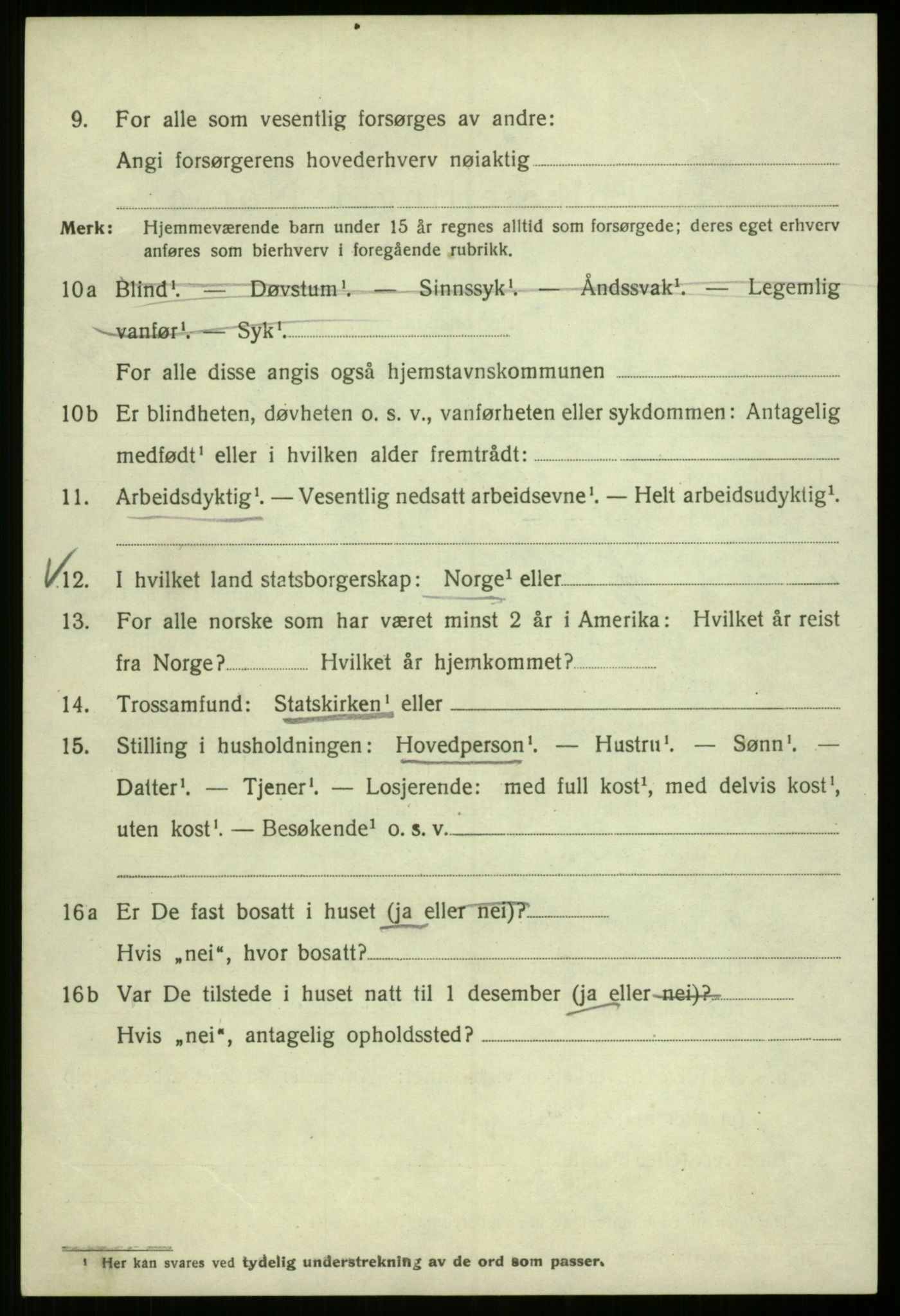 SAB, 1920 census for Bergen, 1920, p. 118428