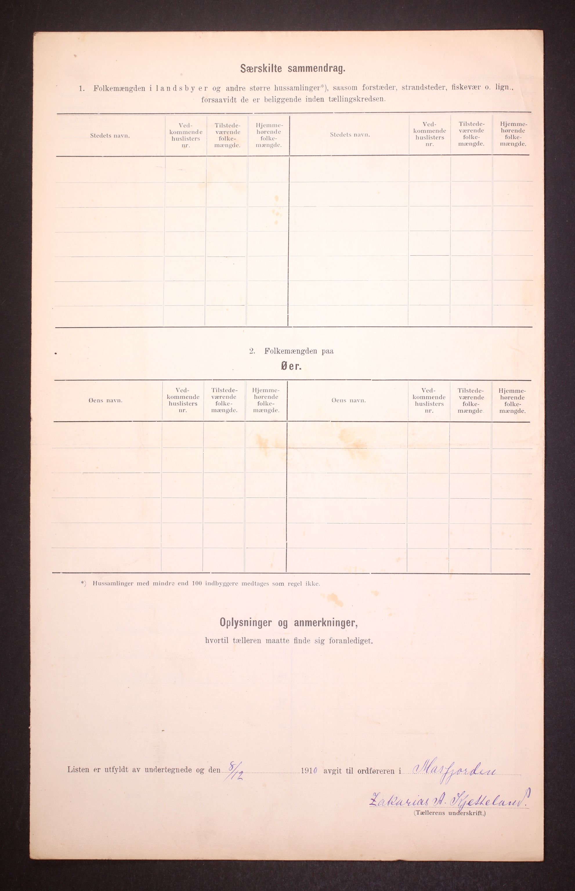 RA, 1910 census for Masfjorden, 1910, p. 36
