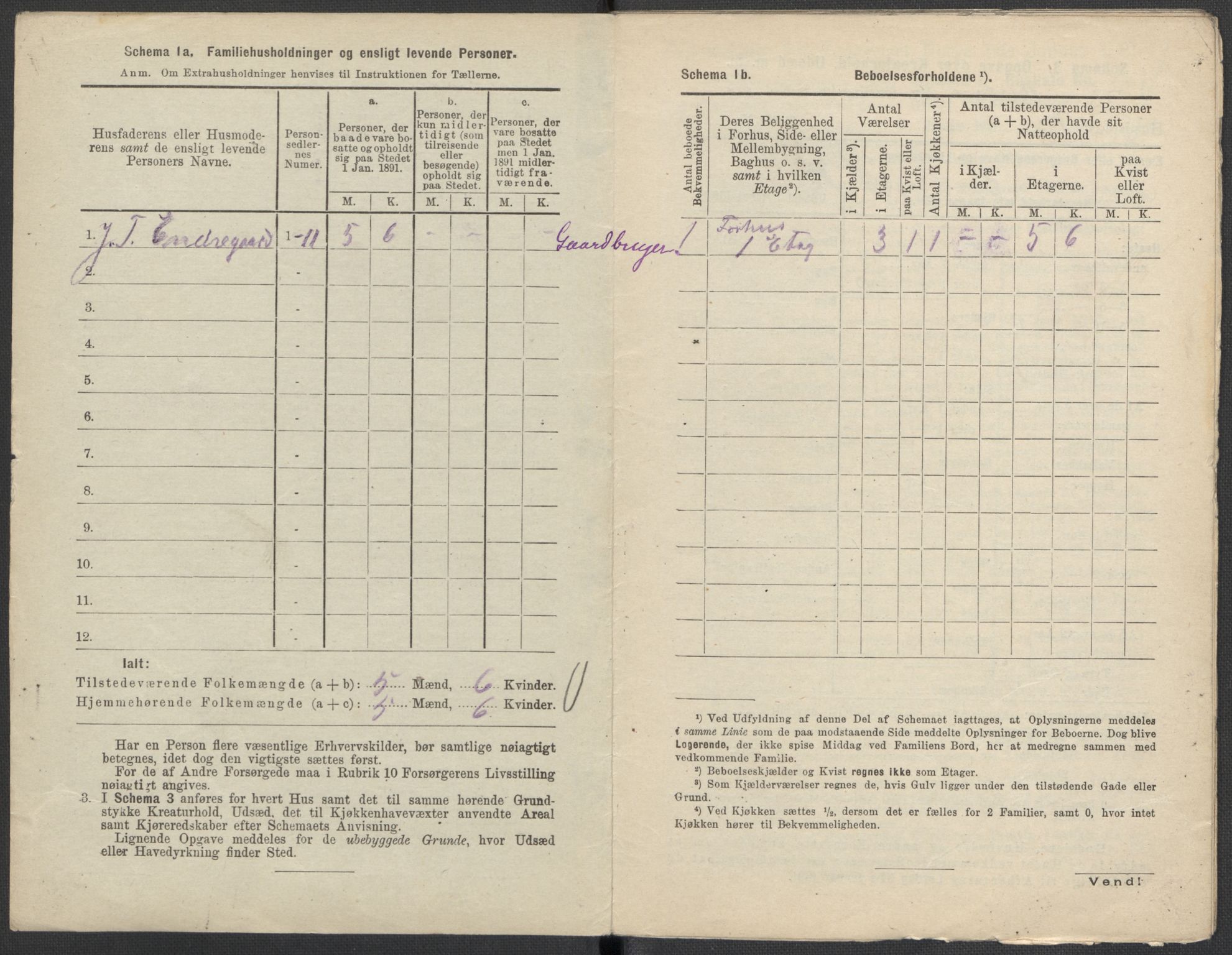 RA, 1891 Census for 1301 Bergen, 1891, p. 2467