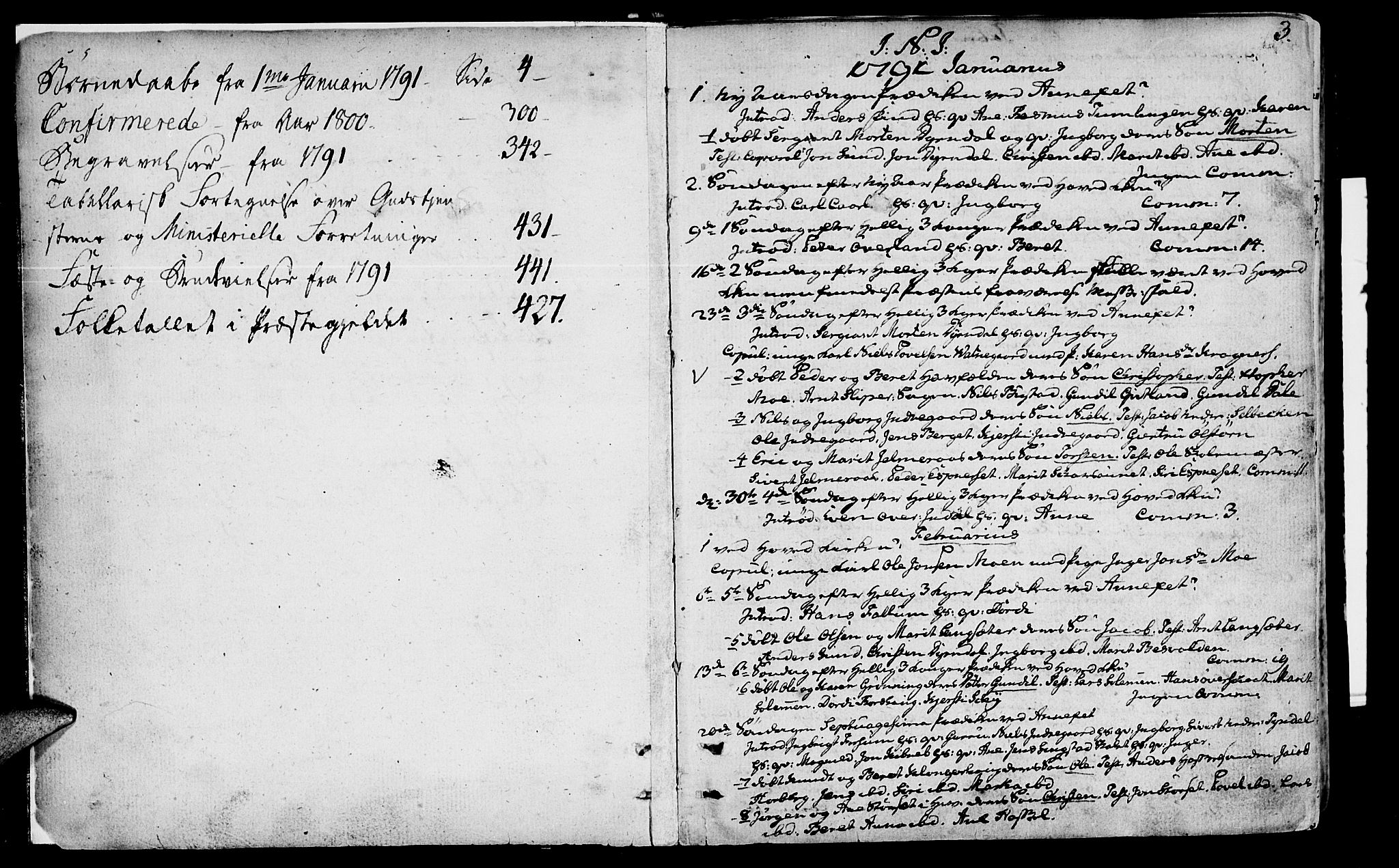 Ministerialprotokoller, klokkerbøker og fødselsregistre - Sør-Trøndelag, SAT/A-1456/646/L0606: Parish register (official) no. 646A04, 1791-1805, p. 2-3