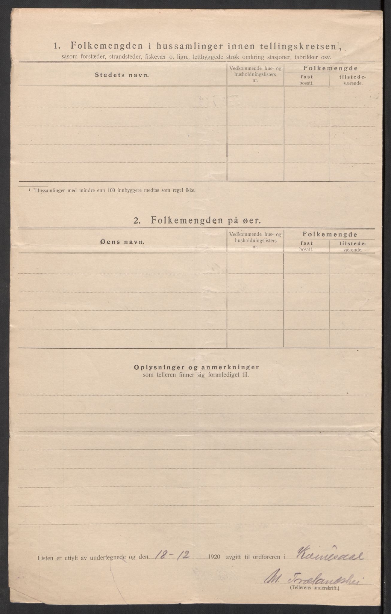 SAK, 1920 census for Kvinesdal, 1920, p. 32