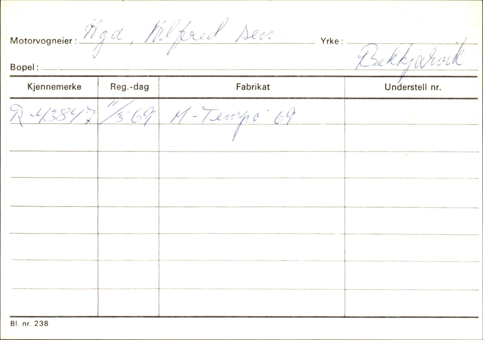 Statens vegvesen, Hordaland vegkontor, SAB/A-5201/2/Ha/L0001: R-eierkort A, 1920-1971, p. 92