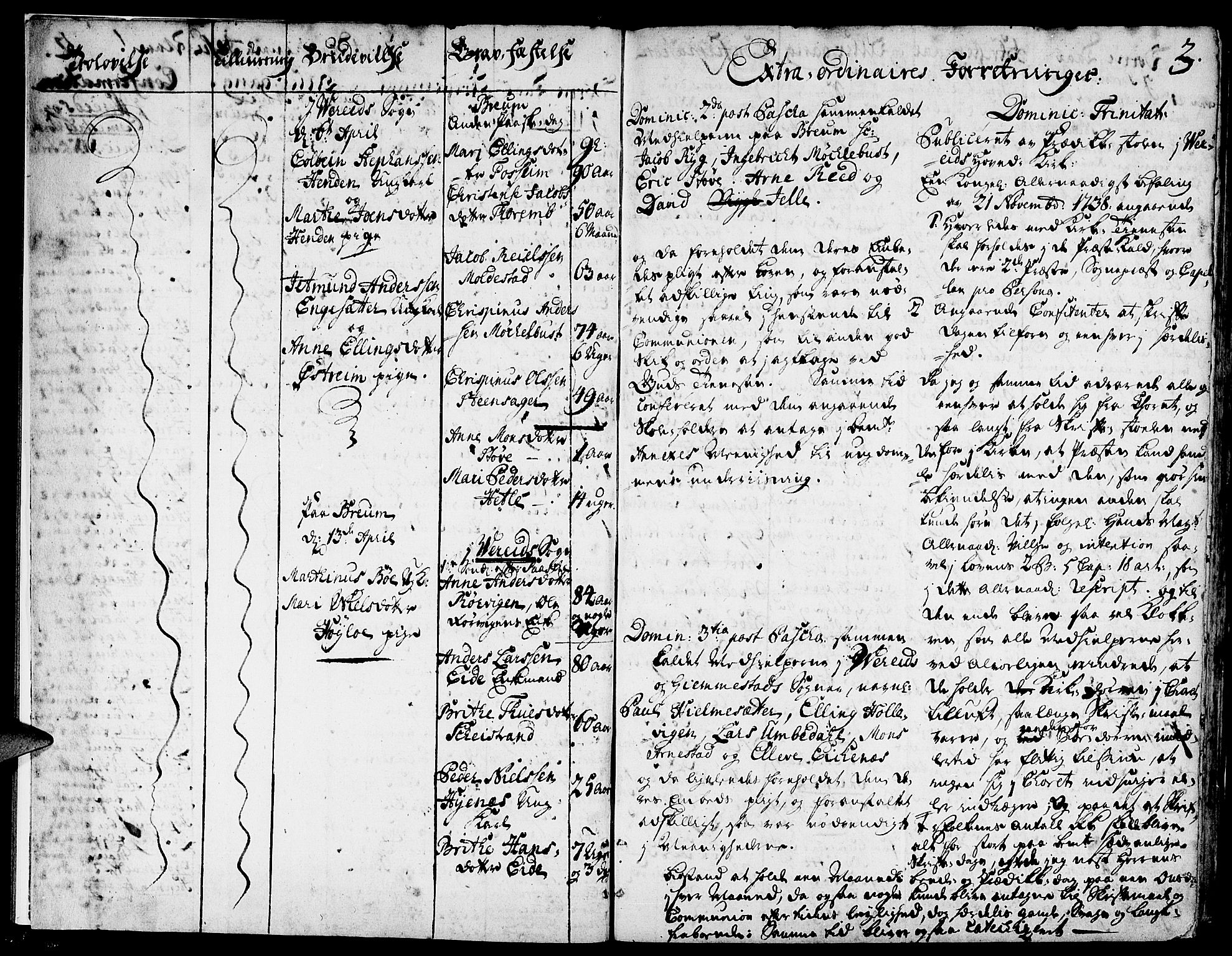 Gloppen sokneprestembete, AV/SAB-A-80101/H/Haa/Haaa/L0003: Parish register (official) no. A 3, 1739-1757, p. 3