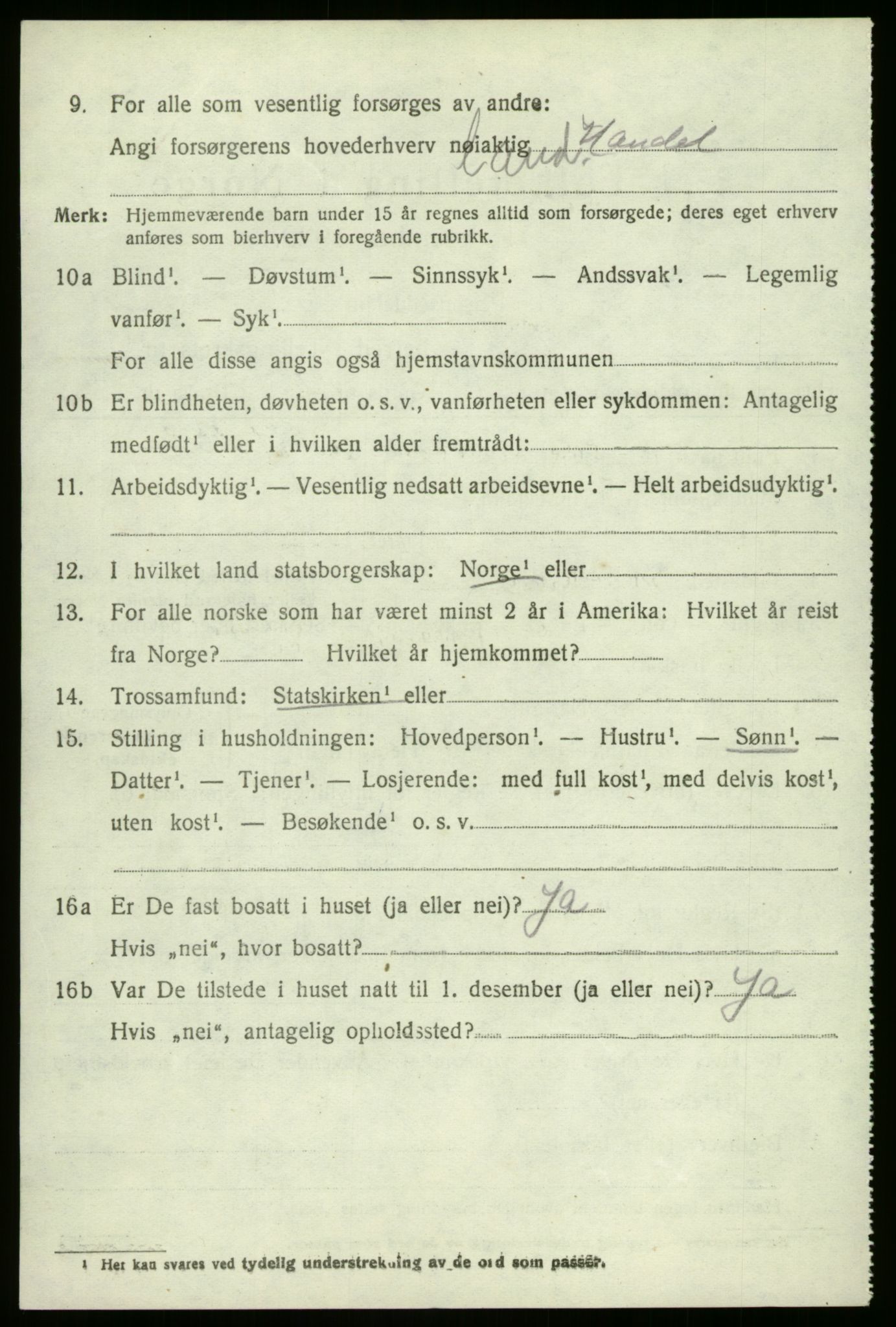 SAB, 1920 census for Gaular, 1920, p. 2511