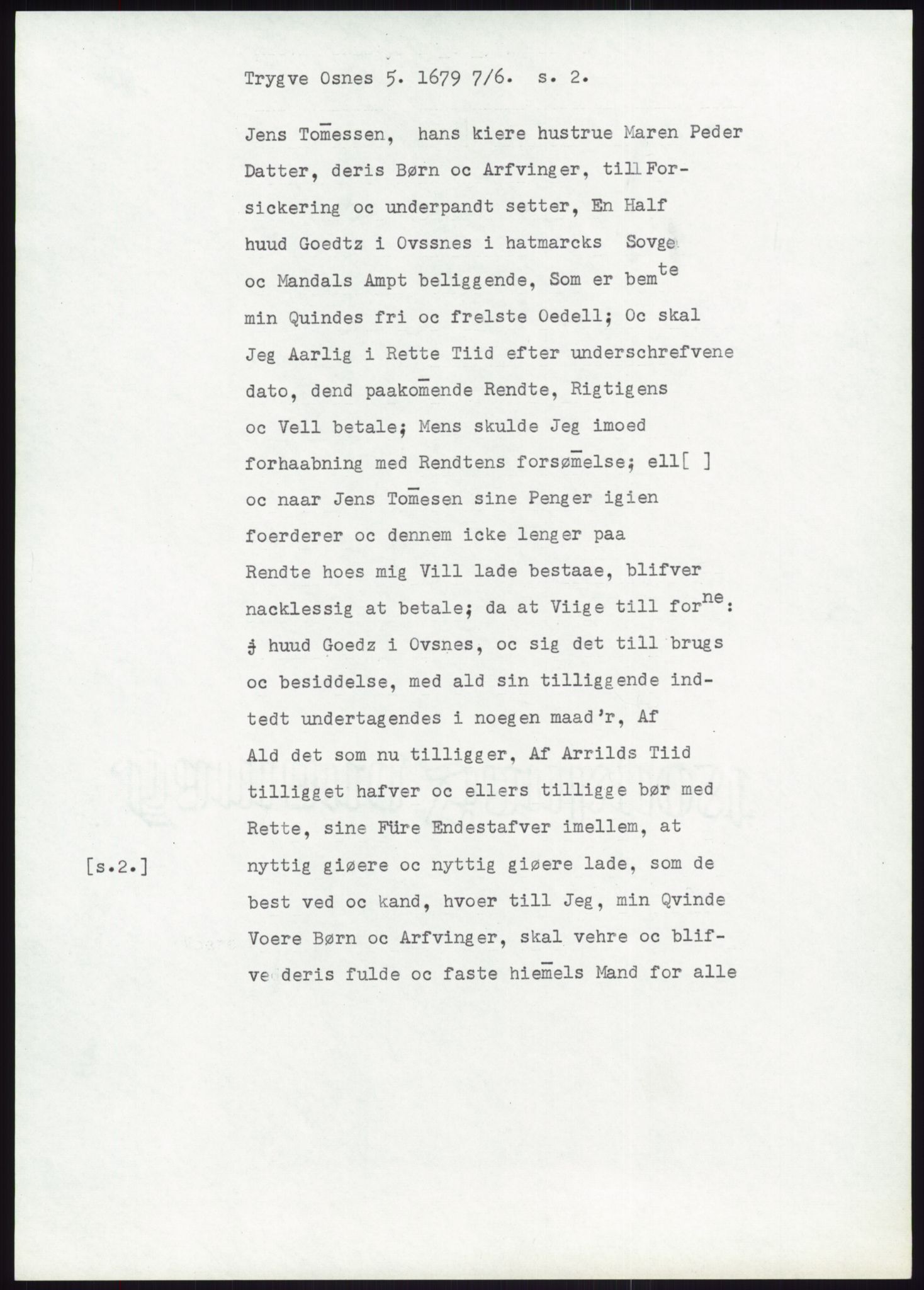 Samlinger til kildeutgivelse, Diplomavskriftsamlingen, AV/RA-EA-4053/H/Ha, p. 2309