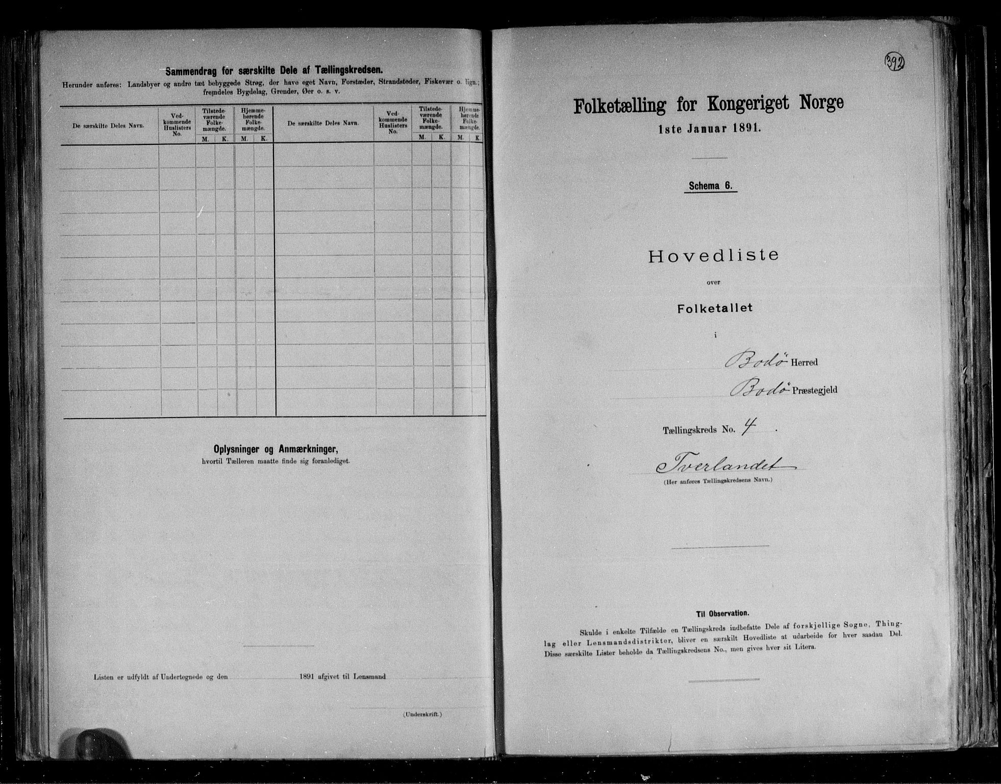 RA, 1891 census for 1843 Bodø, 1891, p. 14