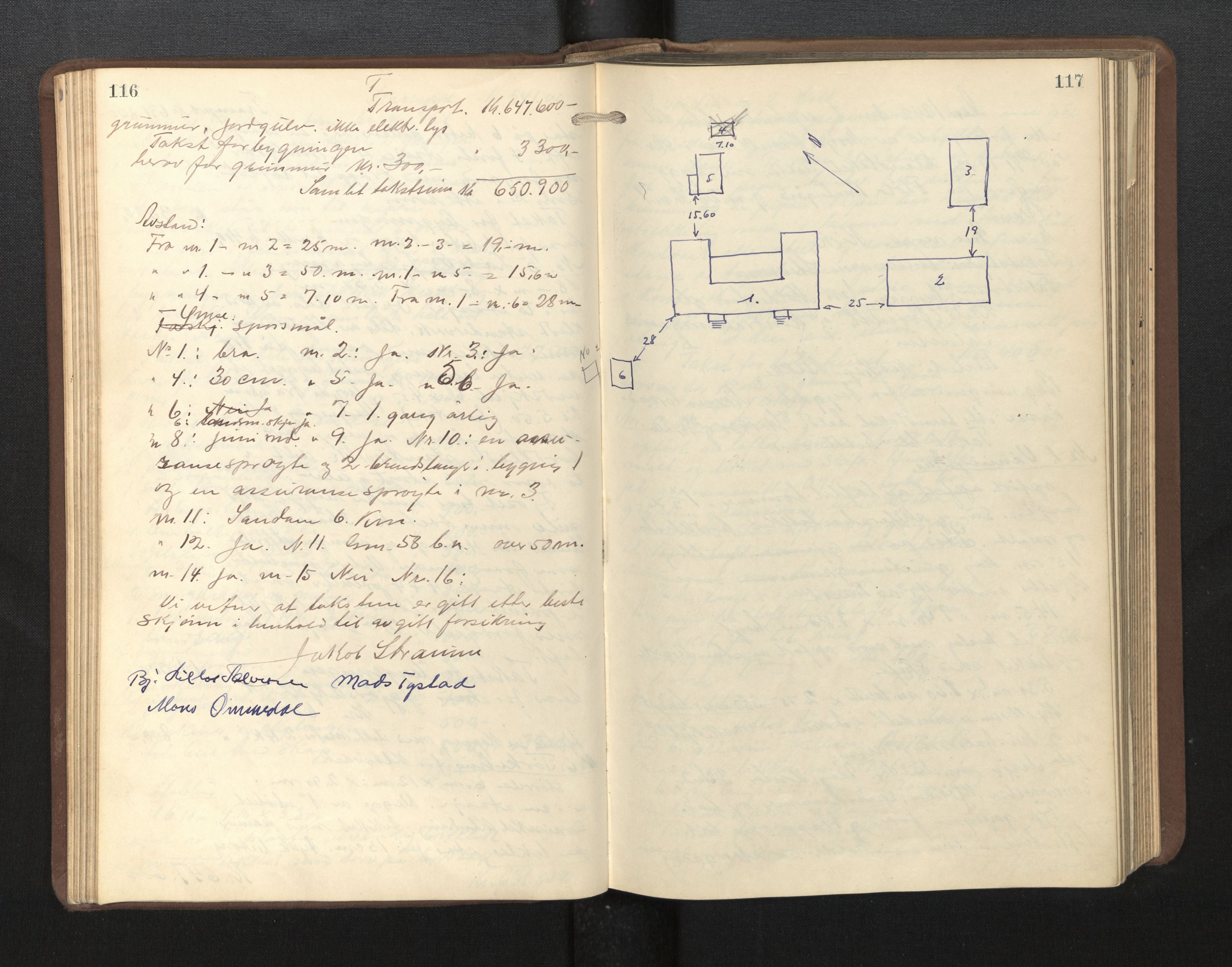 Lensmannen i Gloppen og Breim, AV/SAB-A-27801/0012/L0002: Branntakstprotokoll, 1927-1955, p. 116-117