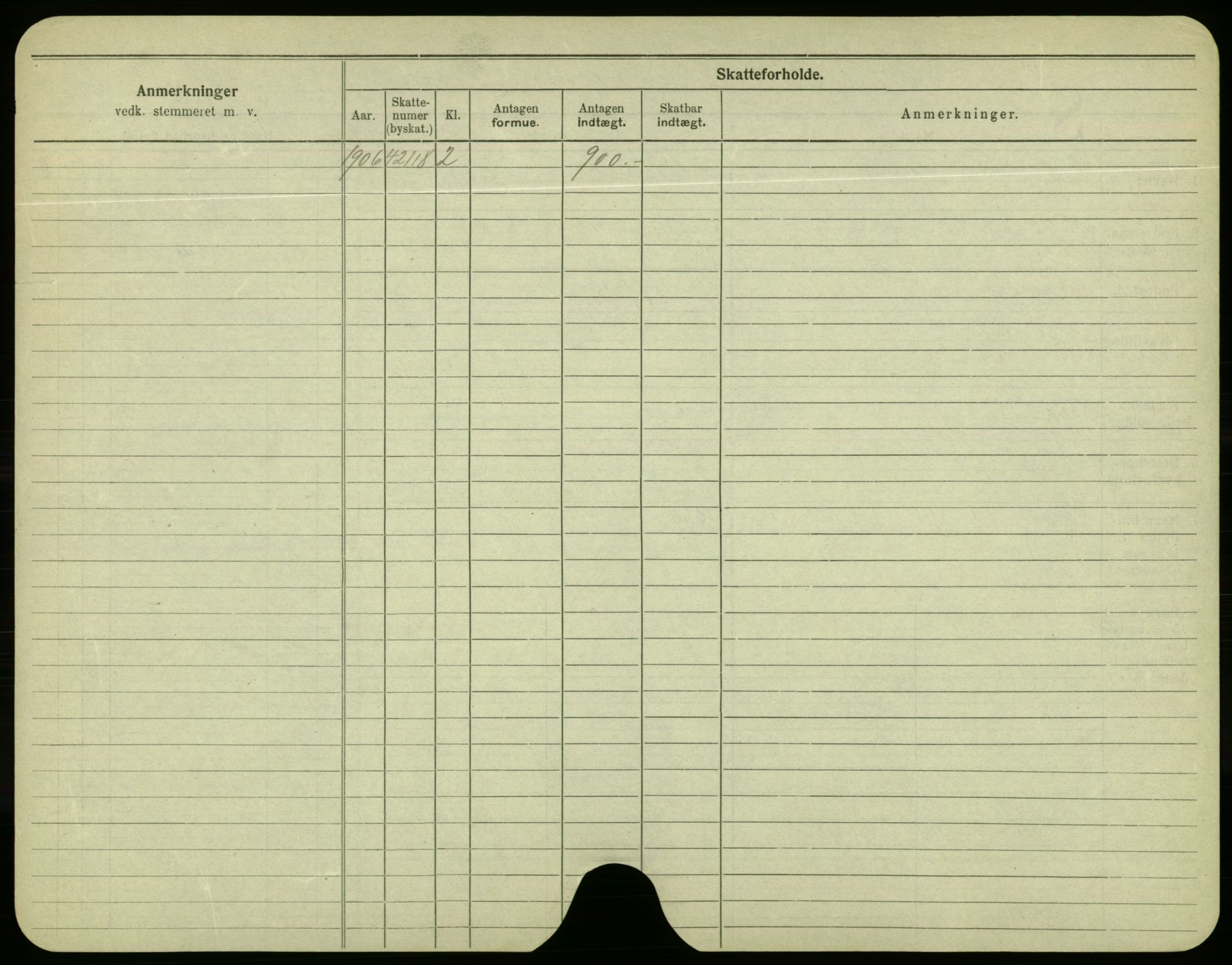 Oslo folkeregister, Registerkort, AV/SAO-A-11715/F/Fa/Fac/L0004: Menn, 1906-1914, p. 1100b