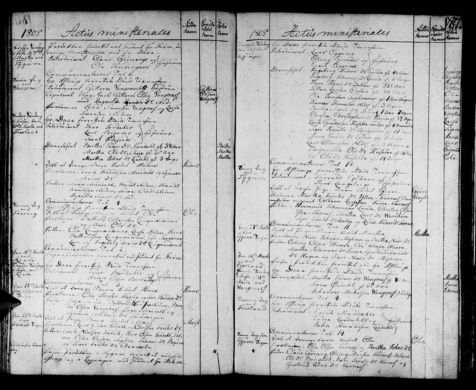 Leikanger sokneprestembete, SAB/A-81001: Parish register (official) no. A 5, 1792-1809, p. 187