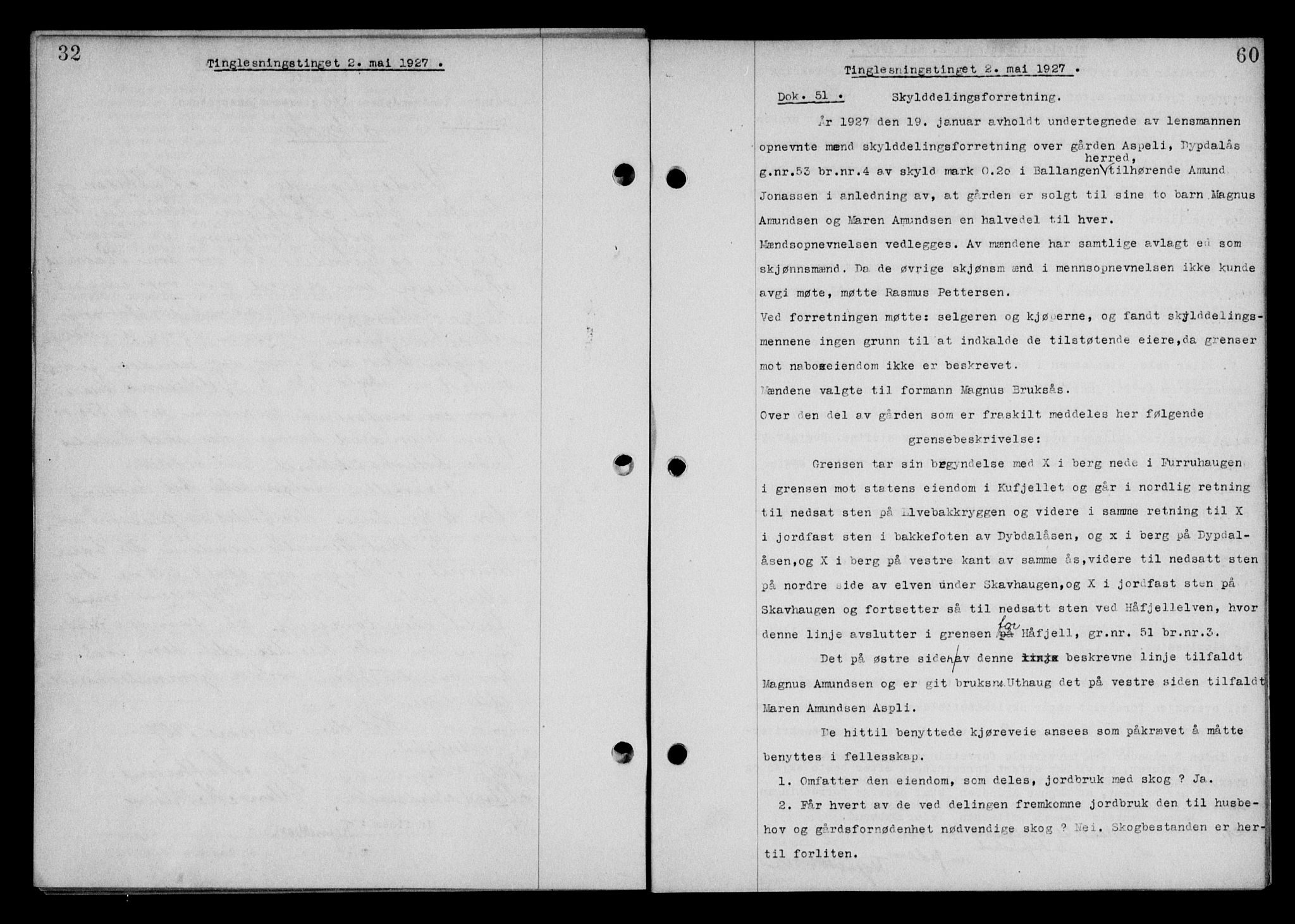 Steigen og Ofoten sorenskriveri, AV/SAT-A-0030/1/2/2C/L0014: Mortgage book no. 13 og 15, 1926-1927, Deed date: 02.05.1927