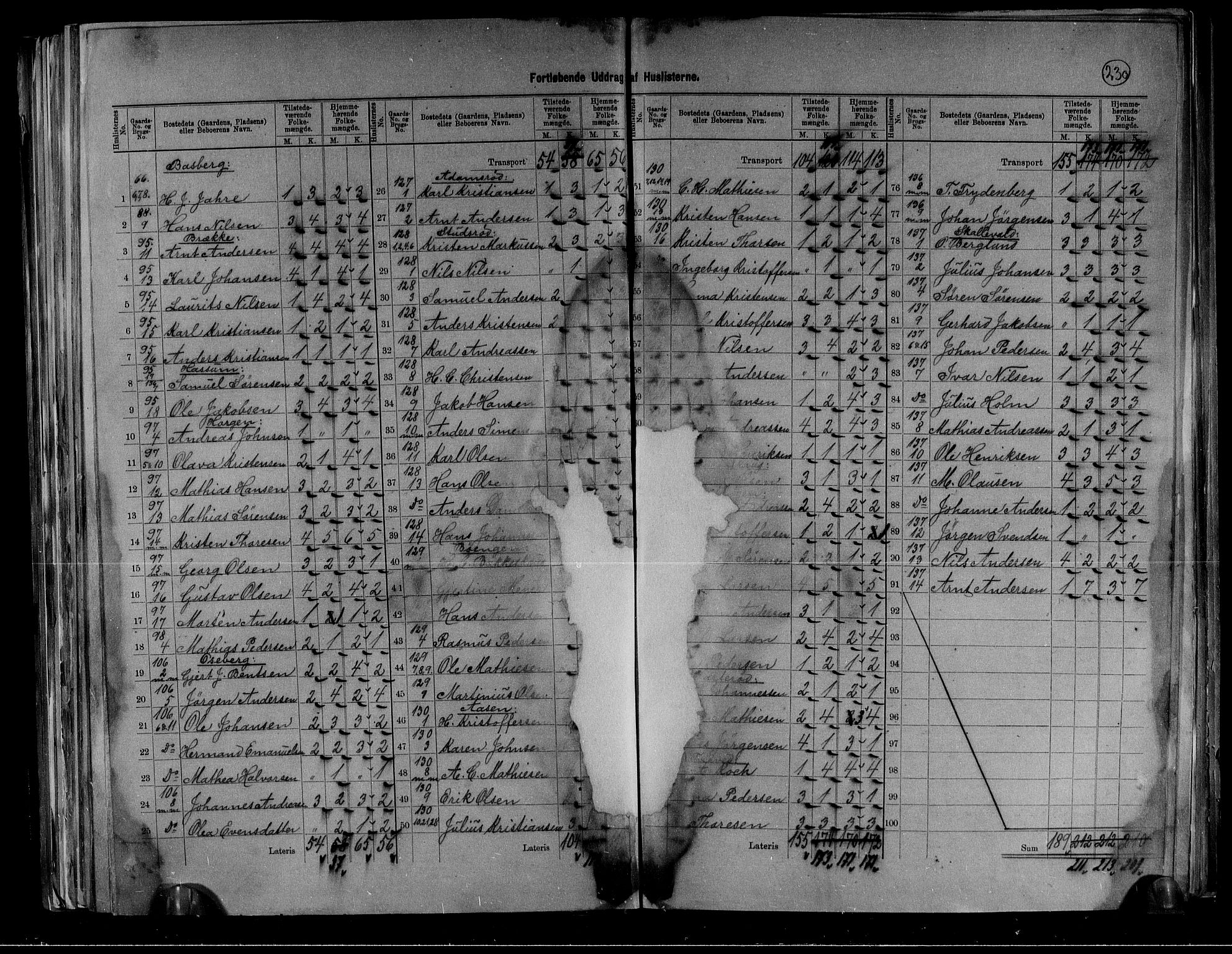 RA, 1891 census for 0721 Sem, 1891, p. 21