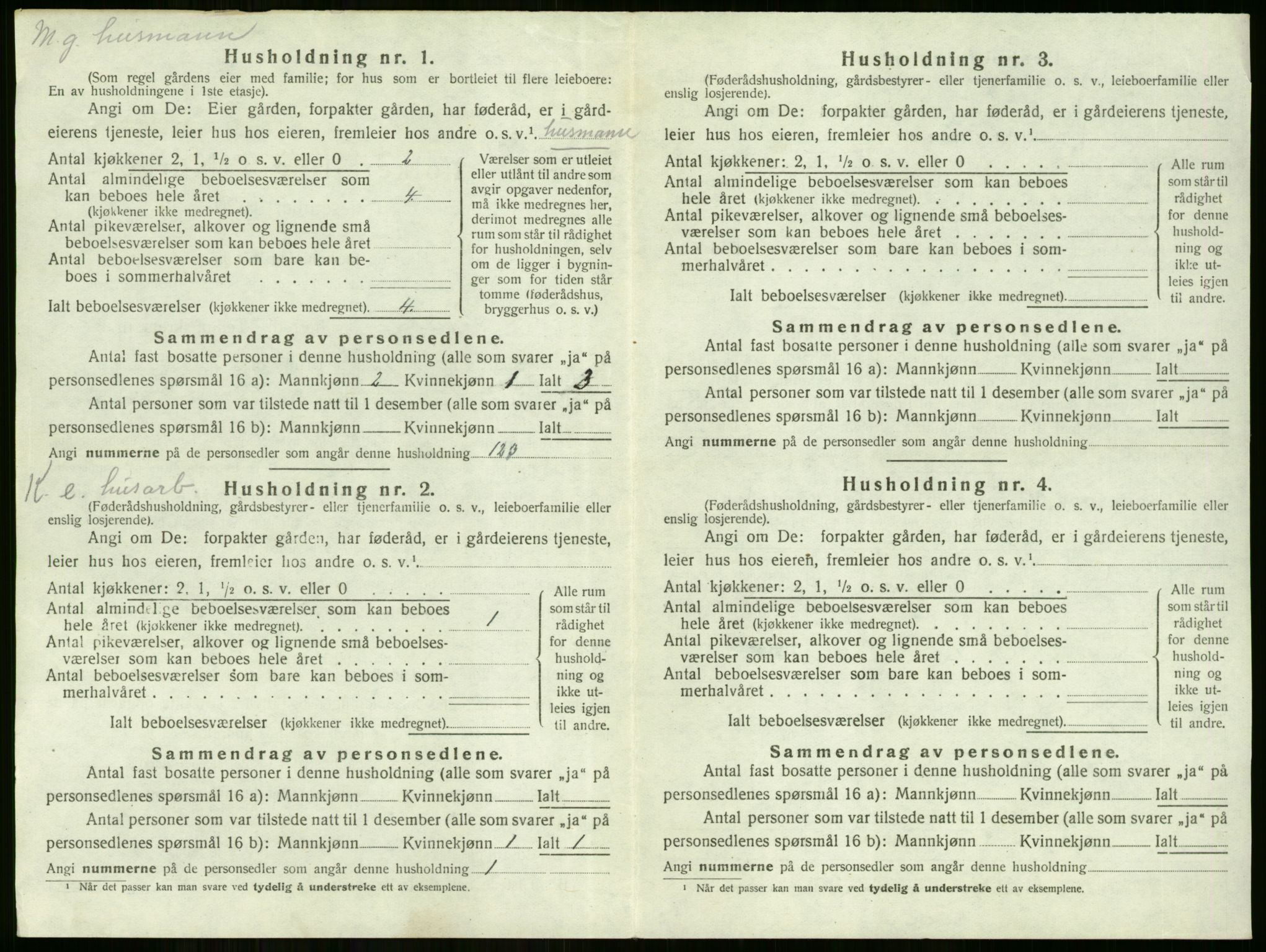 SAKO, 1920 census for Hole, 1920, p. 554