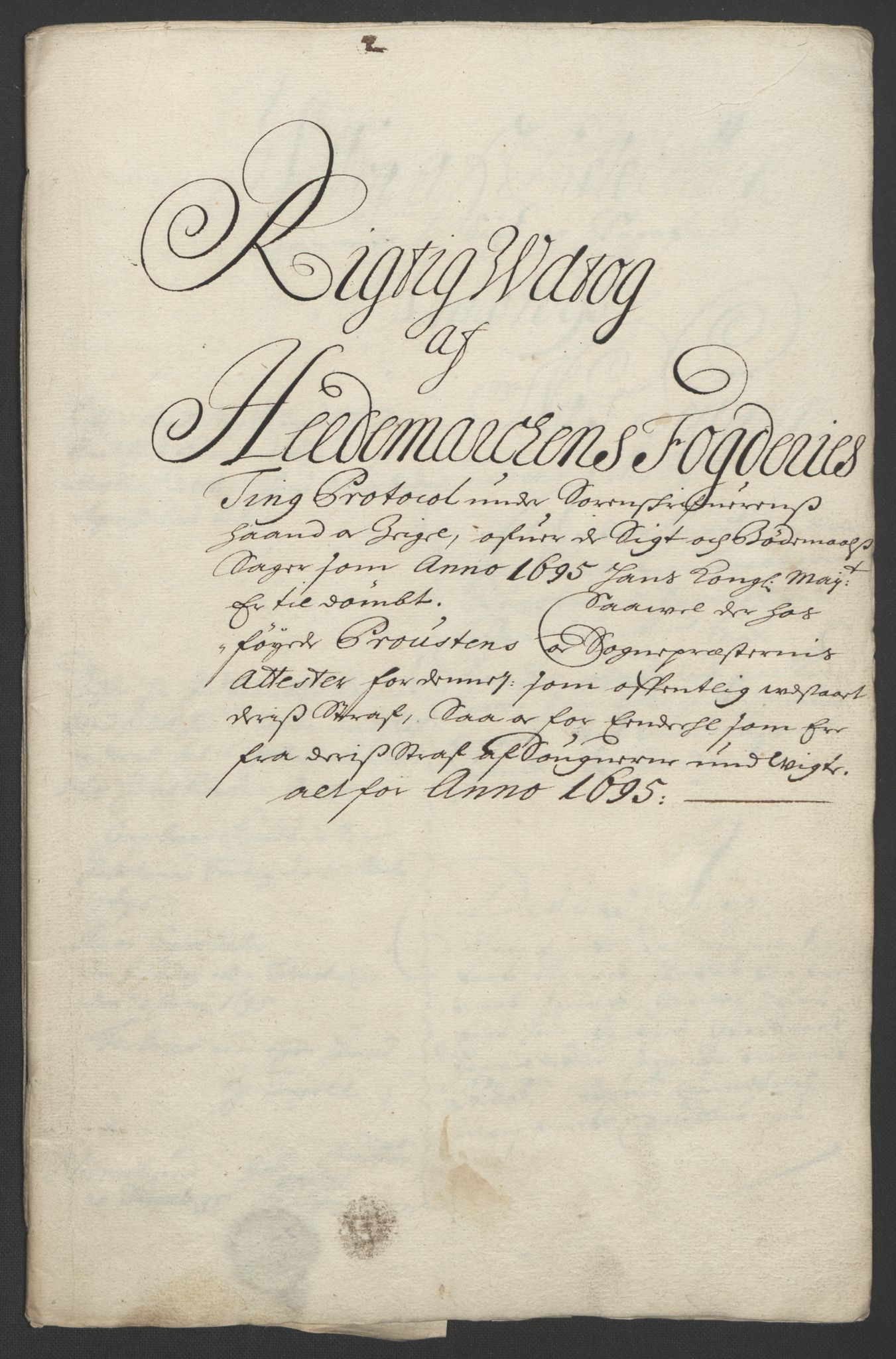 Rentekammeret inntil 1814, Reviderte regnskaper, Fogderegnskap, RA/EA-4092/R16/L1036: Fogderegnskap Hedmark, 1695-1696, p. 66