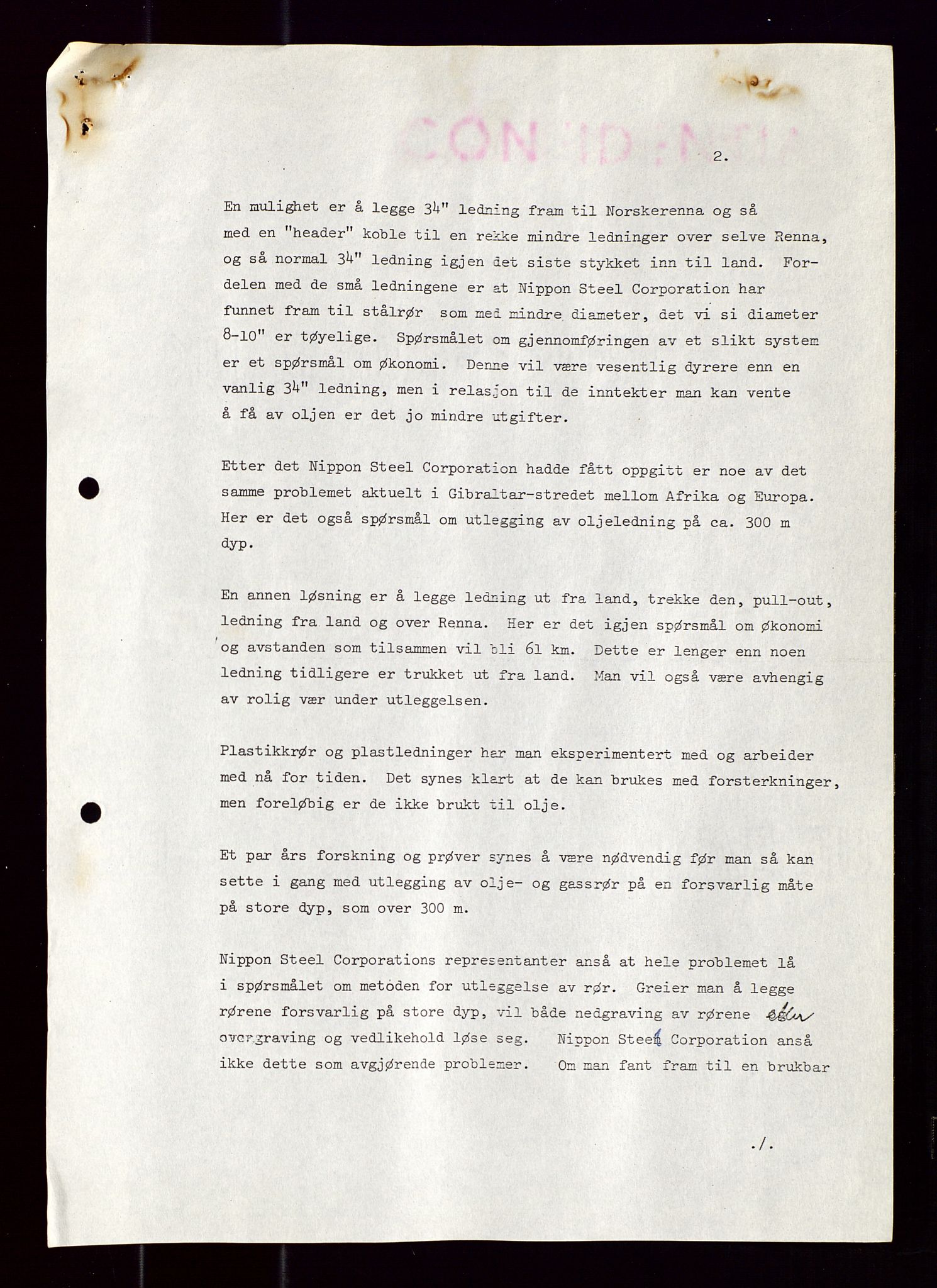 Industridepartementet, Oljekontoret, AV/SAST-A-101348/Di/L0001: DWP, møter juni - november, komiteemøter nr. 19 - 26, 1973-1974, p. 201