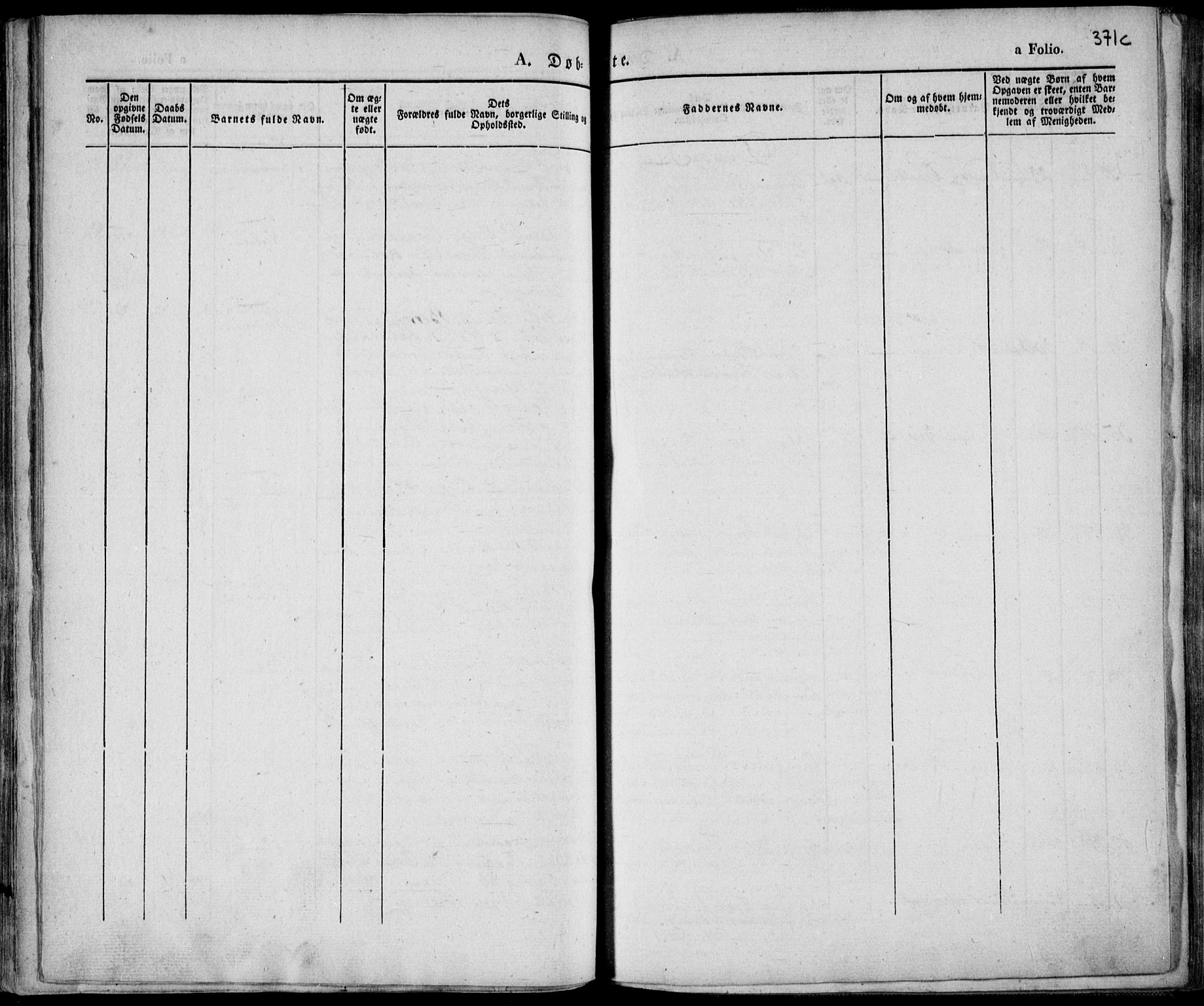 Flekkefjord sokneprestkontor, AV/SAK-1111-0012/F/Fa/Fac/L0003: Parish register (official) no. A 3, 1826-1841, p. 371c