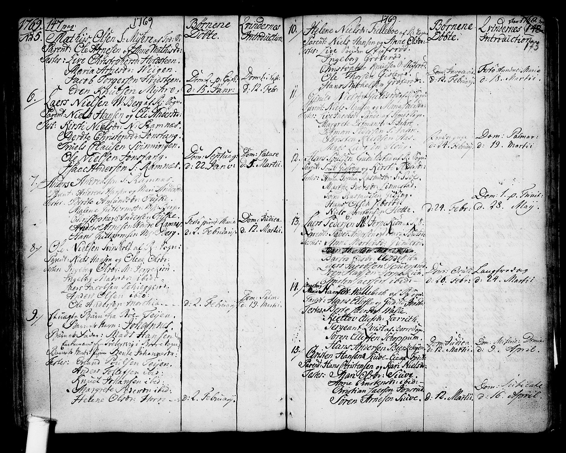 Ramnes kirkebøker, AV/SAKO-A-314/F/Fa/L0001: Parish register (official) no. I 1, 1732-1774, p. 173