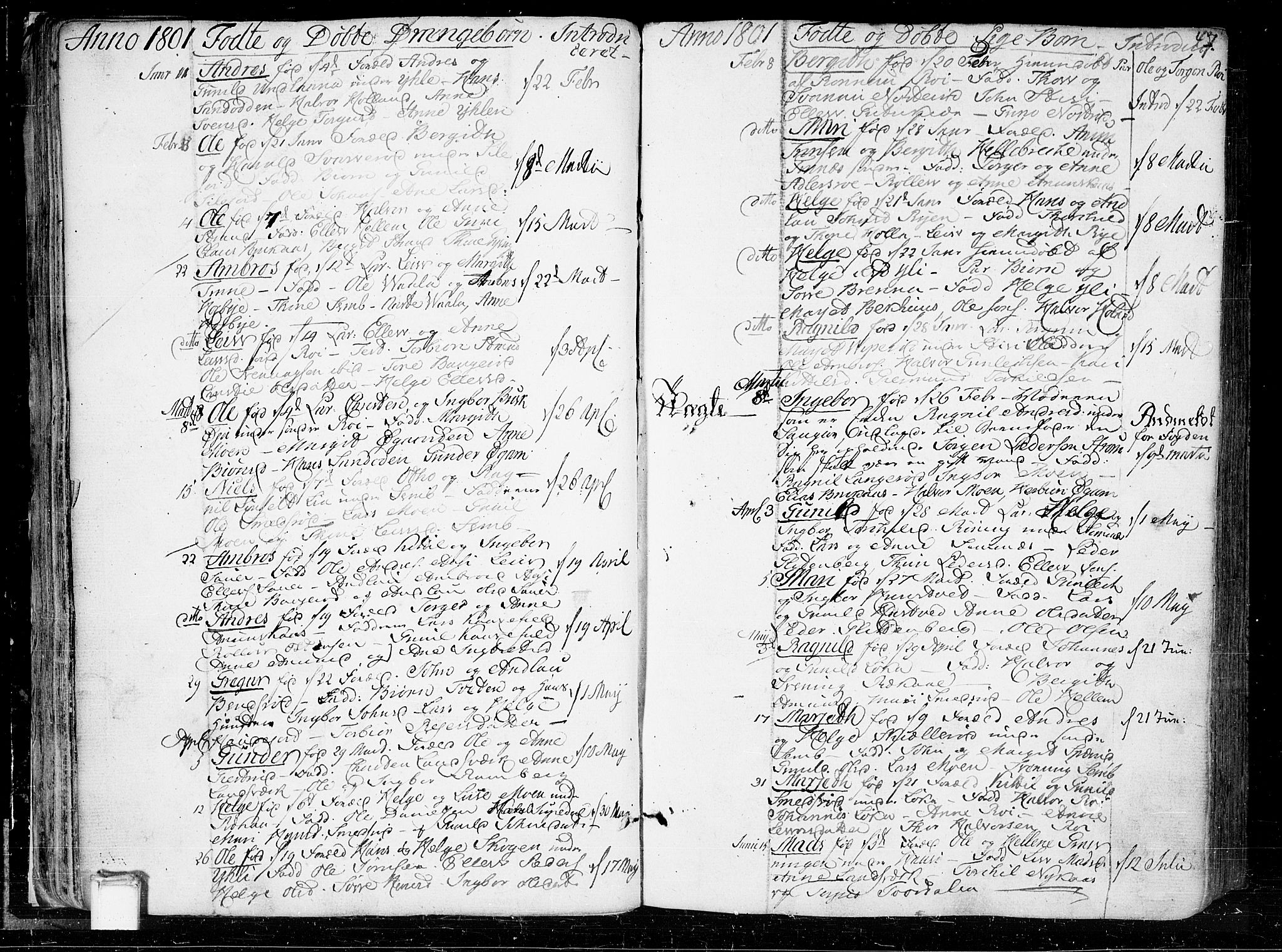 Heddal kirkebøker, SAKO/A-268/F/Fa/L0004: Parish register (official) no. I 4, 1784-1814, p. 47
