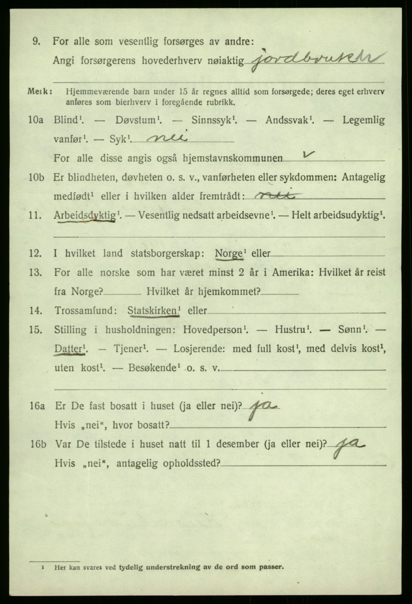 SAB, 1920 census for Leikanger, 1920, p. 4879