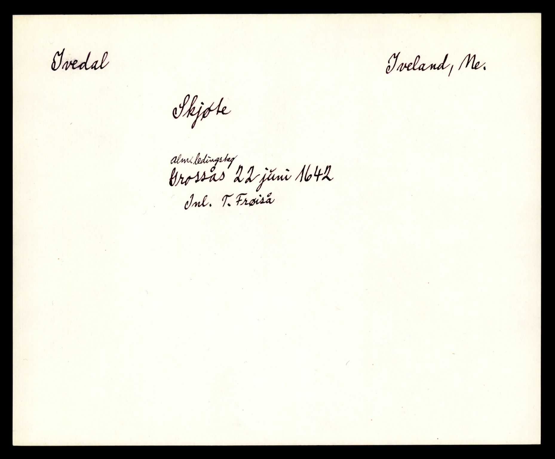 Riksarkivets diplomsamling, AV/RA-EA-5965/F35/F35e/L0024: Registreringssedler Aust-Agder 2, 1400-1700, p. 309